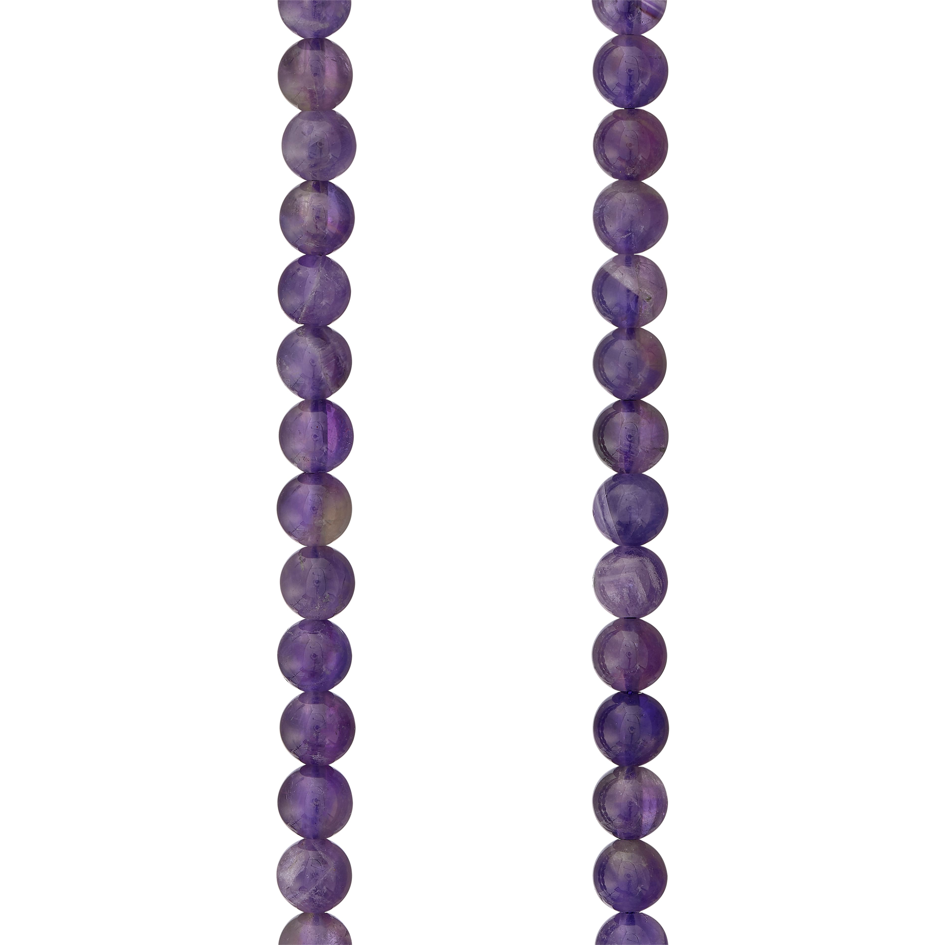 12 Pack:  Purple Amethyst Round Beads, 6mm by Bead Landing&#x2122;