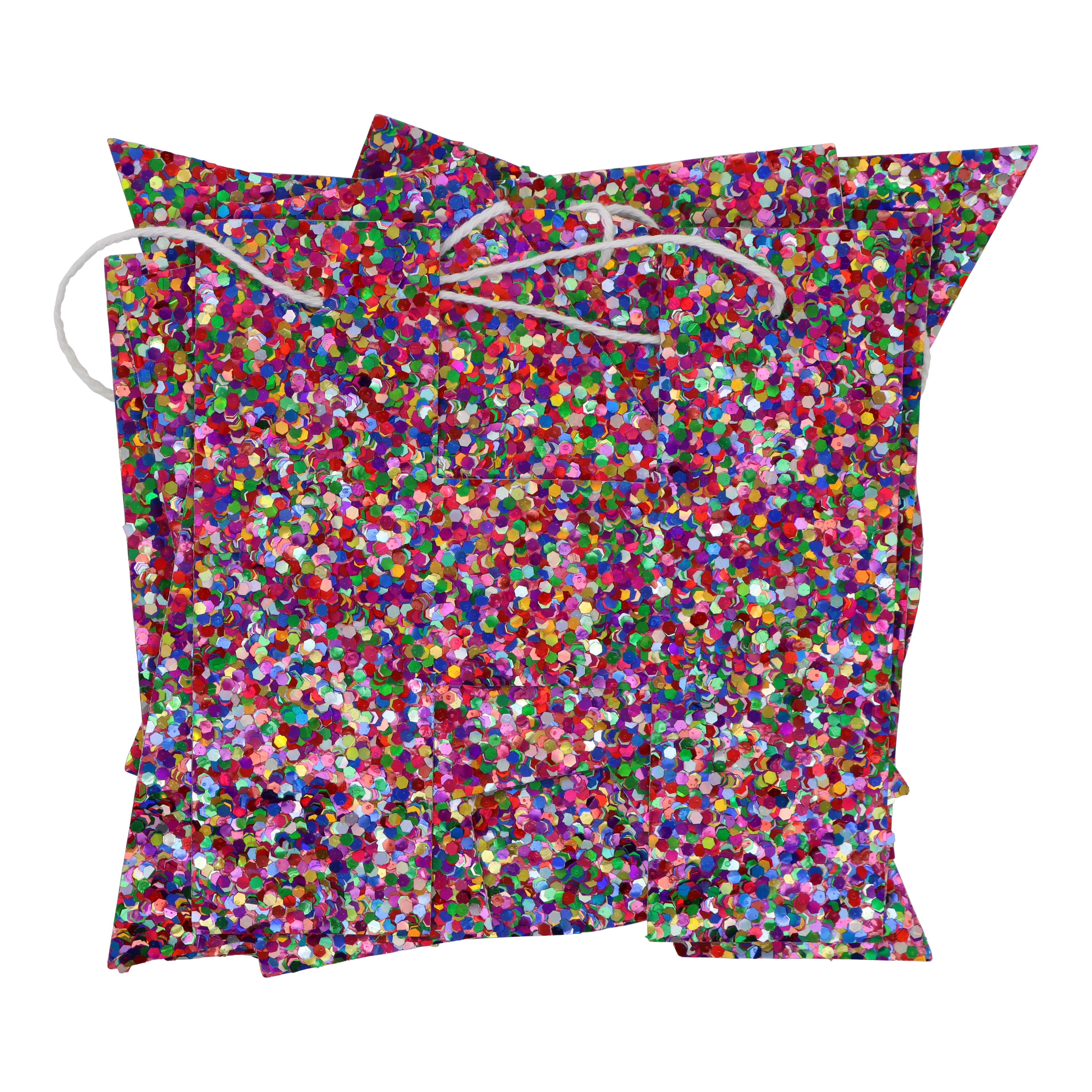 12 Pack: 6ft. Multicolor Glitter Happy Birthday Banner by Celebrate It™