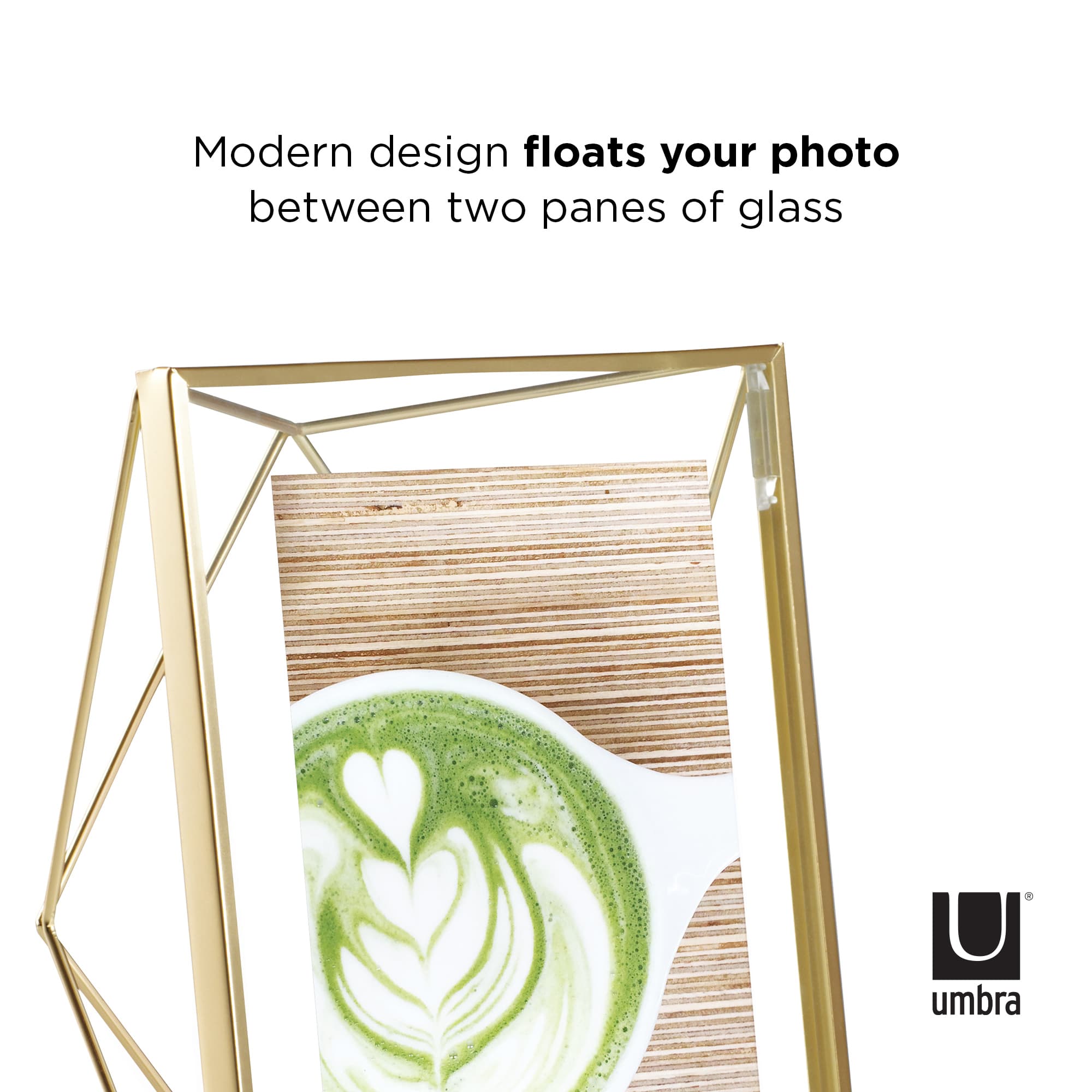 Umbra Matte Brass Prisma Picture Frame