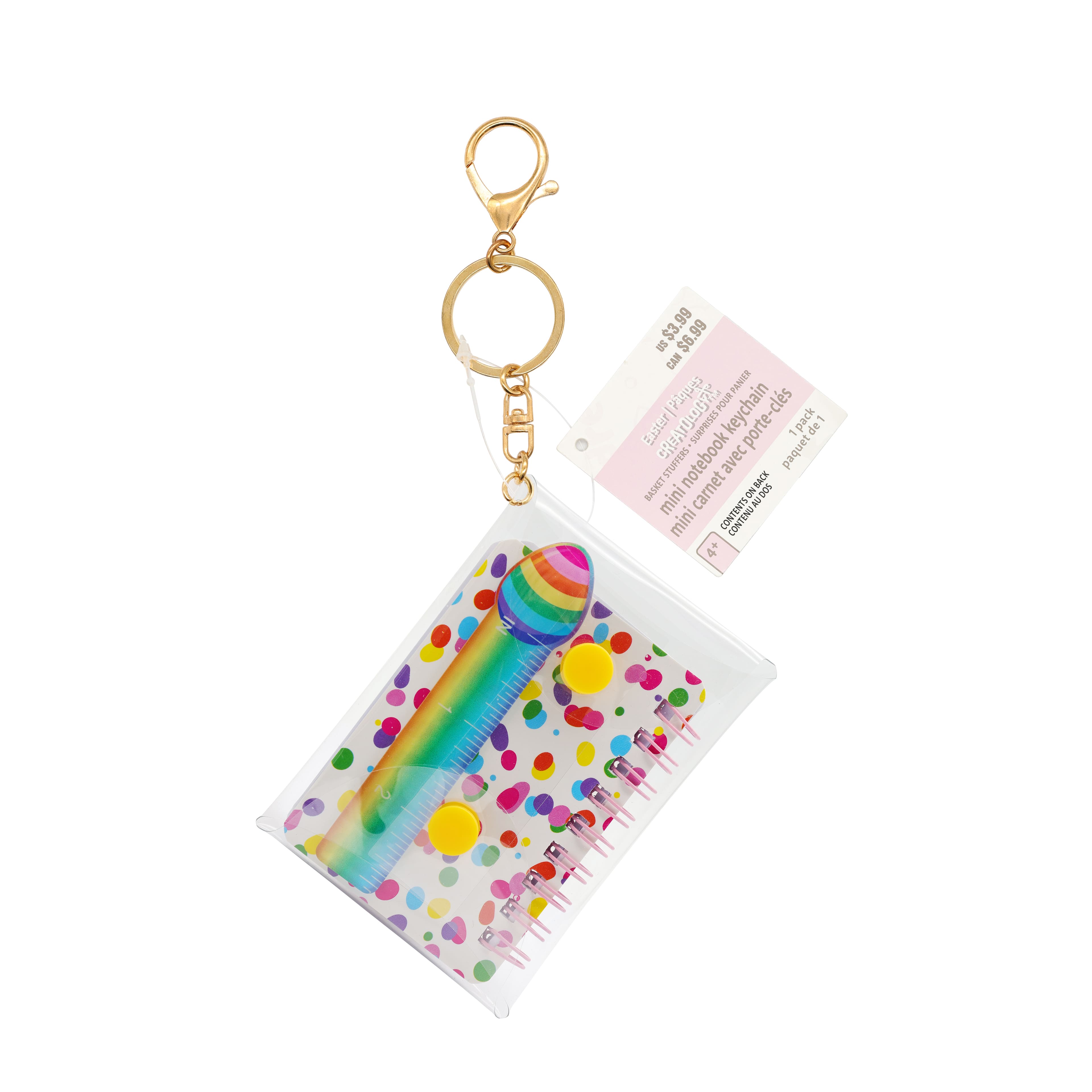 Rainbow Mini Notebook Keychain by Creatology™