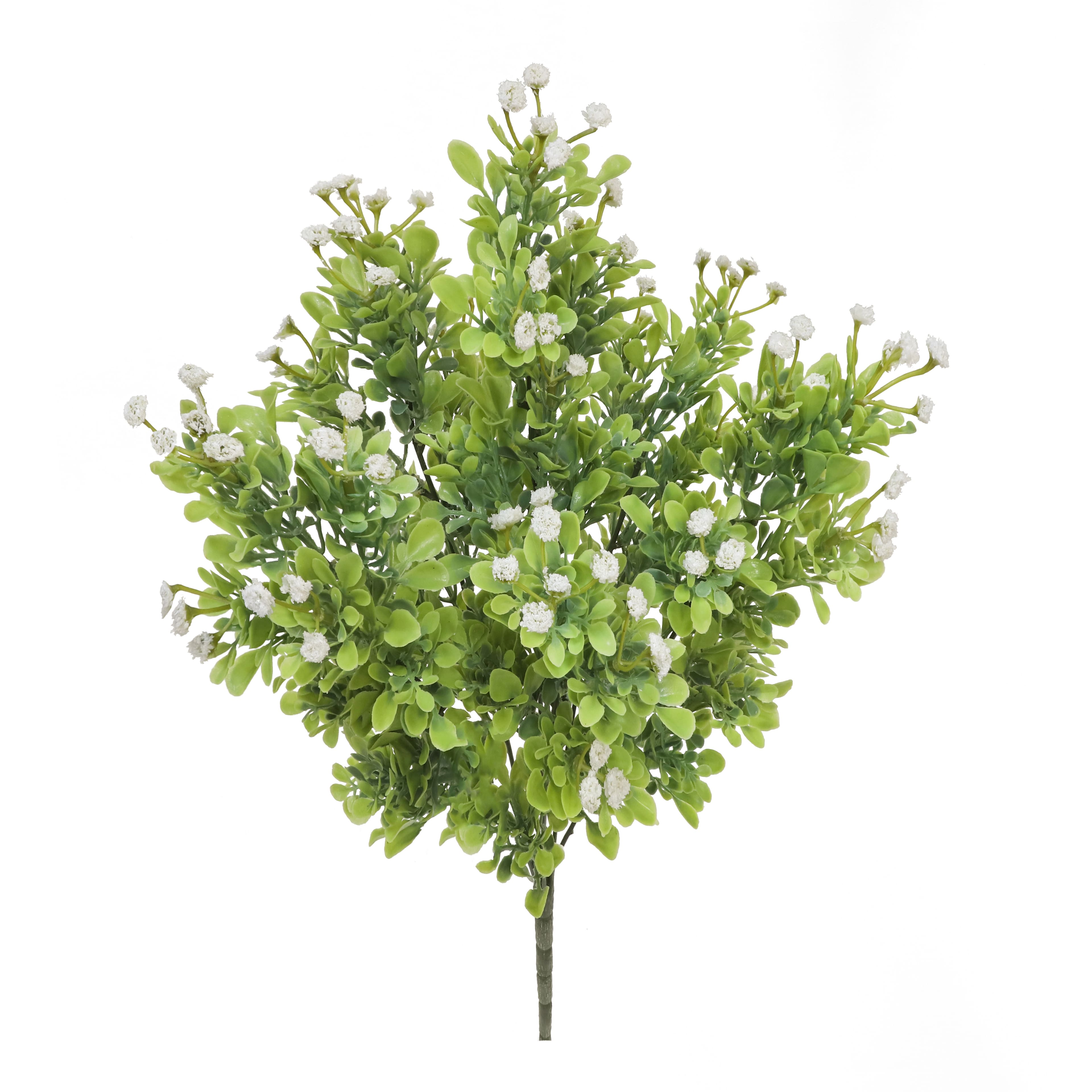 19&#x22; Cream Baby&#x27;s Breath &#x26; Boxwood Bush by Ashland&#xAE;