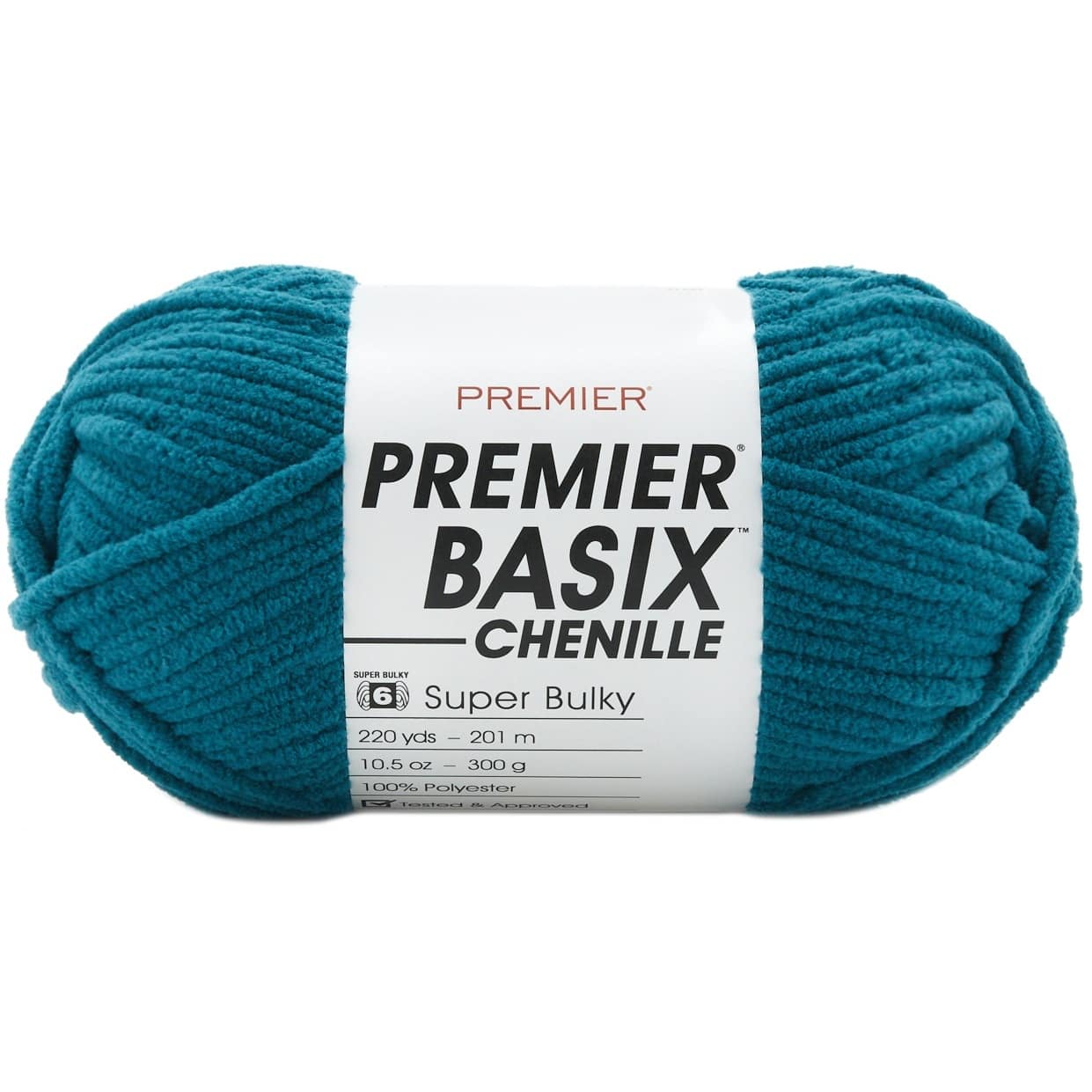 Premier Yarns Basix Chenille Brights Yarn - 5.3 oz - #6 Super Bulky Weight - 3 Pack Bundle with Bella's Crafts Stitch Markers (Fog)