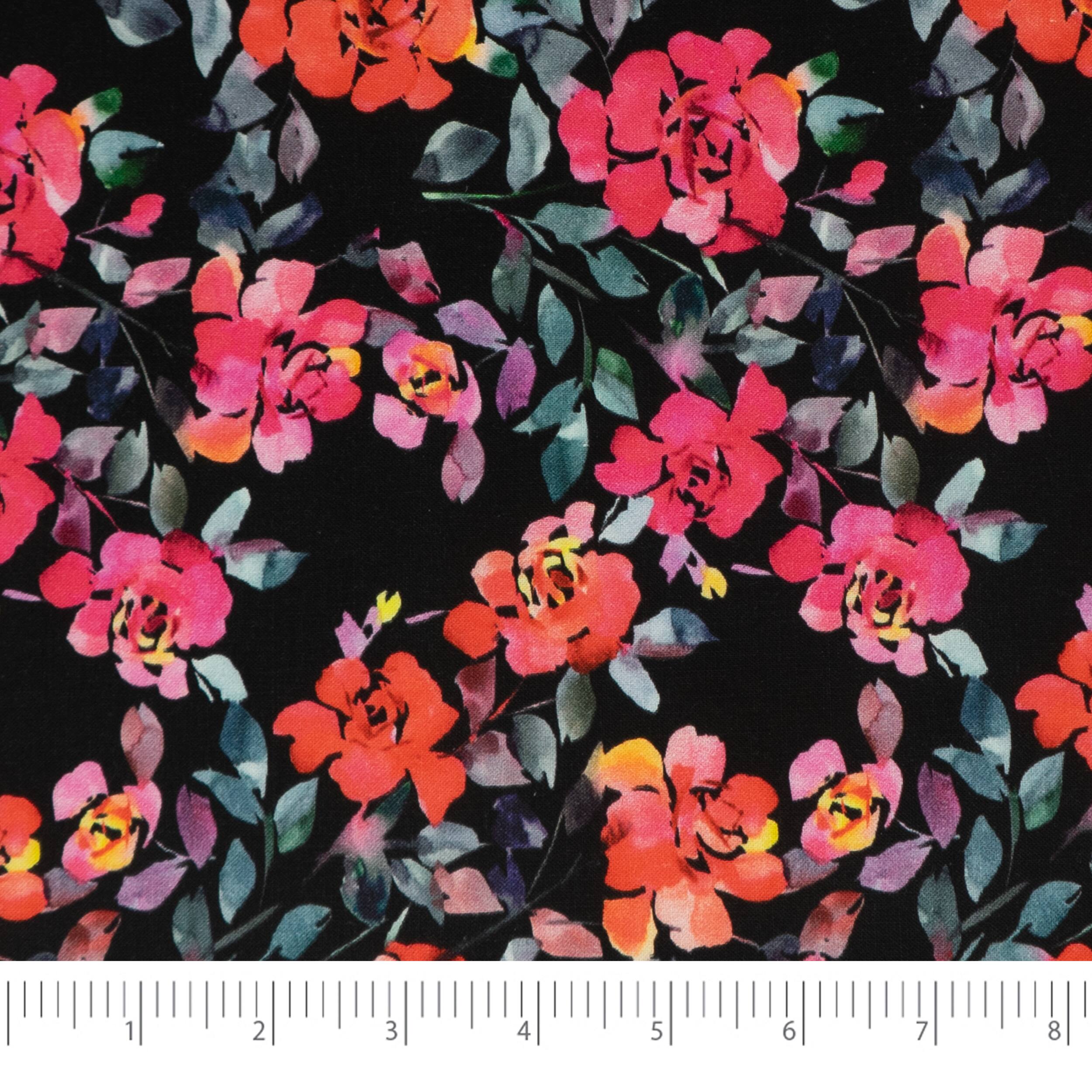 SINGER Rockin Roses Cotton Fabric Fat Quarters