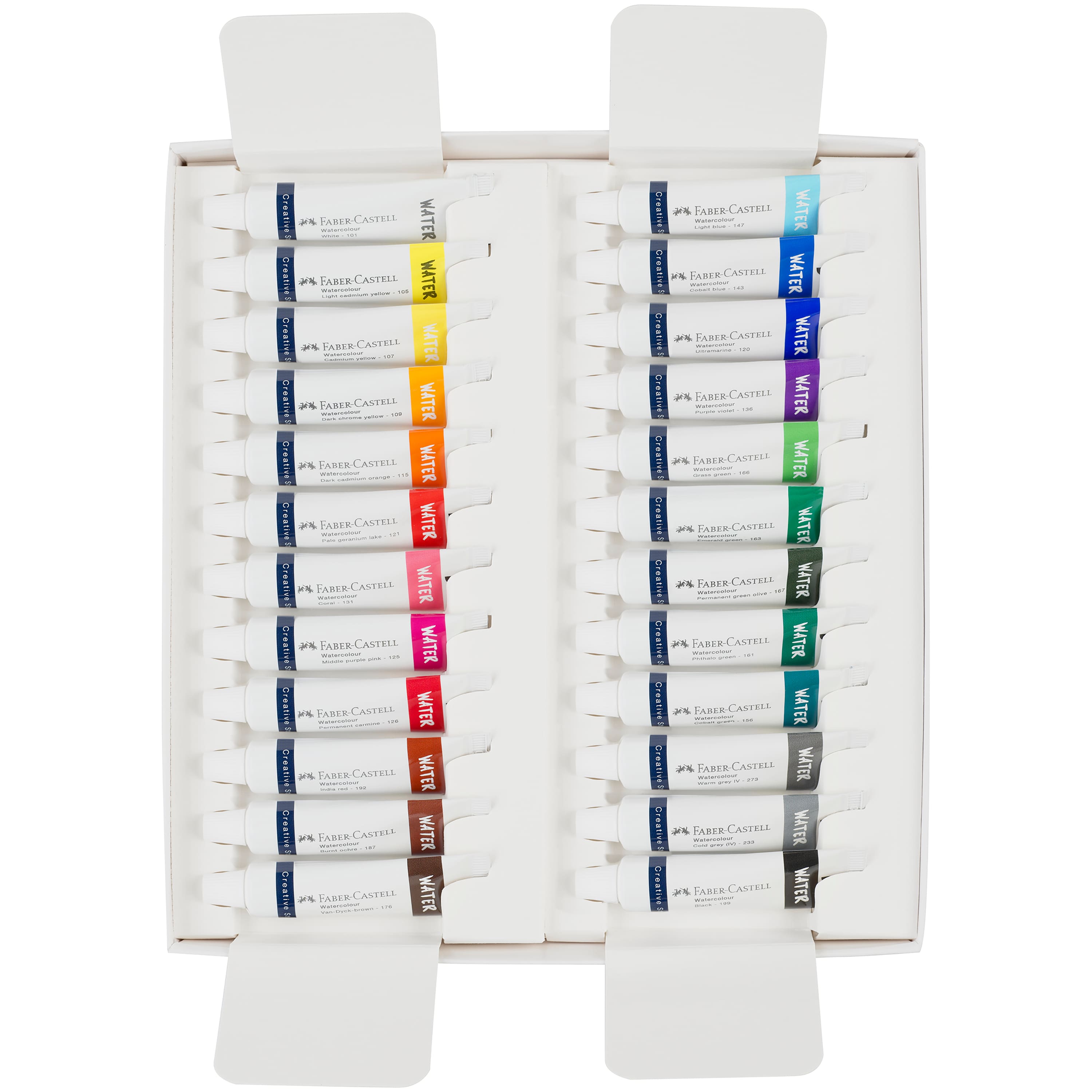 Faber-Castell Creative Studio 24 Color Watercolor Paint Set