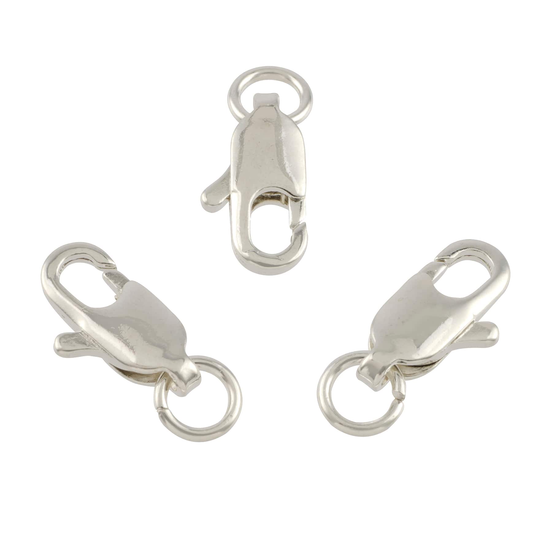 12 Packs: 10 ct. (120 total) 13mm Lobster Clasps by Bead Landing™