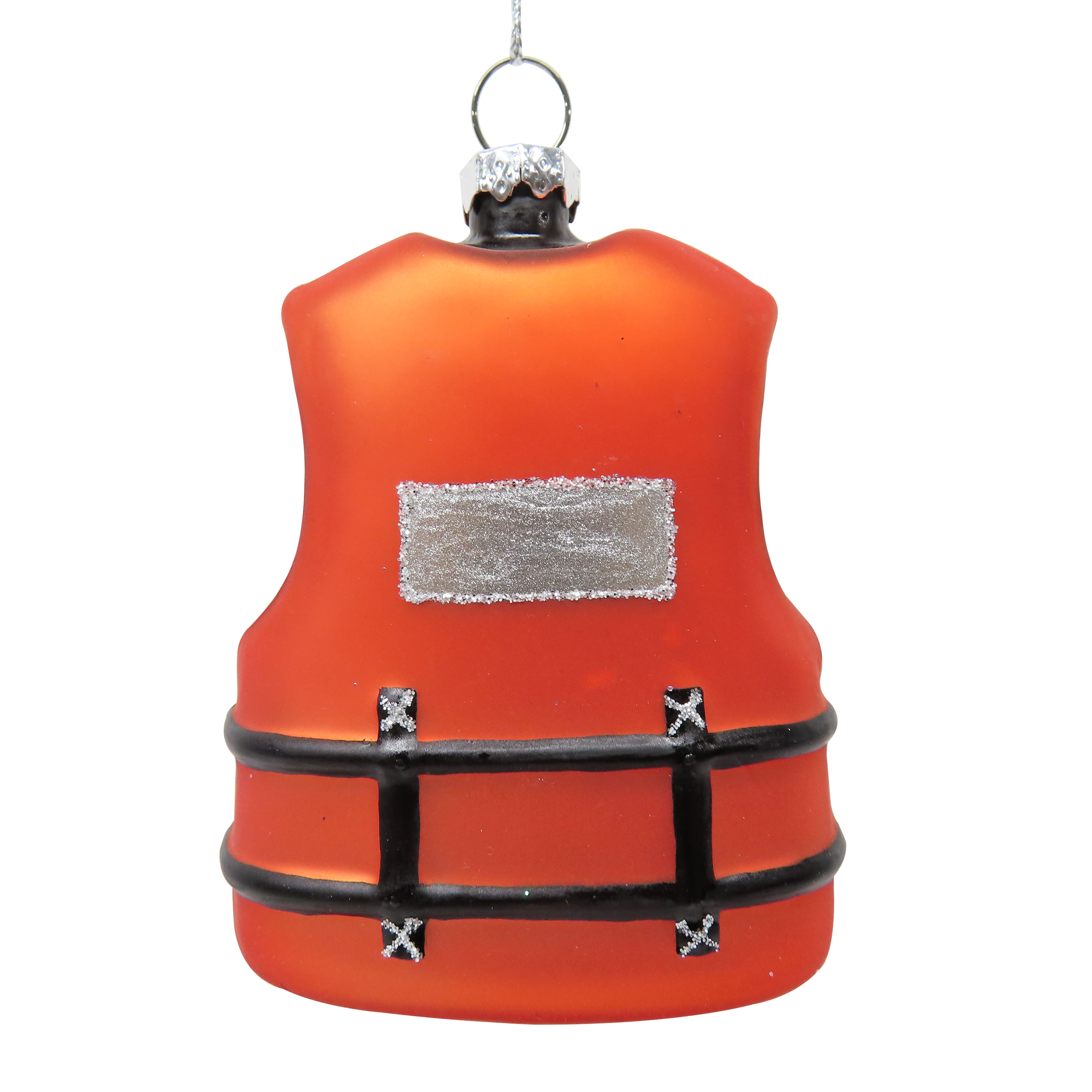4&#x22; Life Jacket Glass Ornament by Ashland&#xAE;