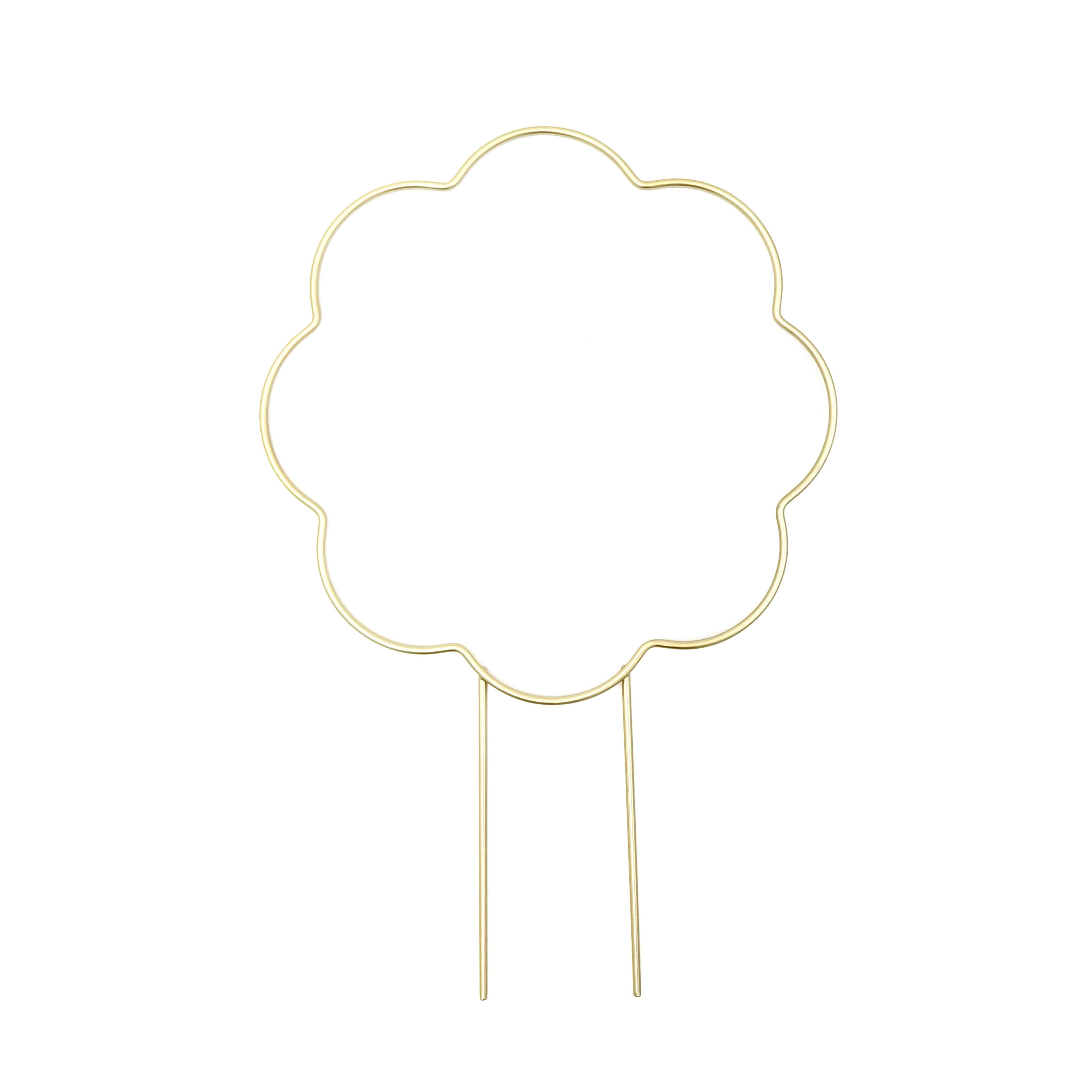 12&#x22; Gold Metal Flower Stake by Ashland&#xAE;