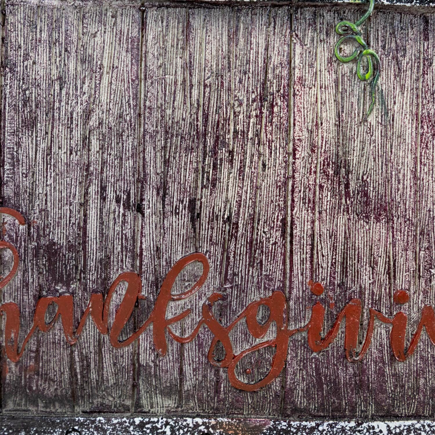 20" Turkey & Pumpkins Happy Thanksgiving Decoration