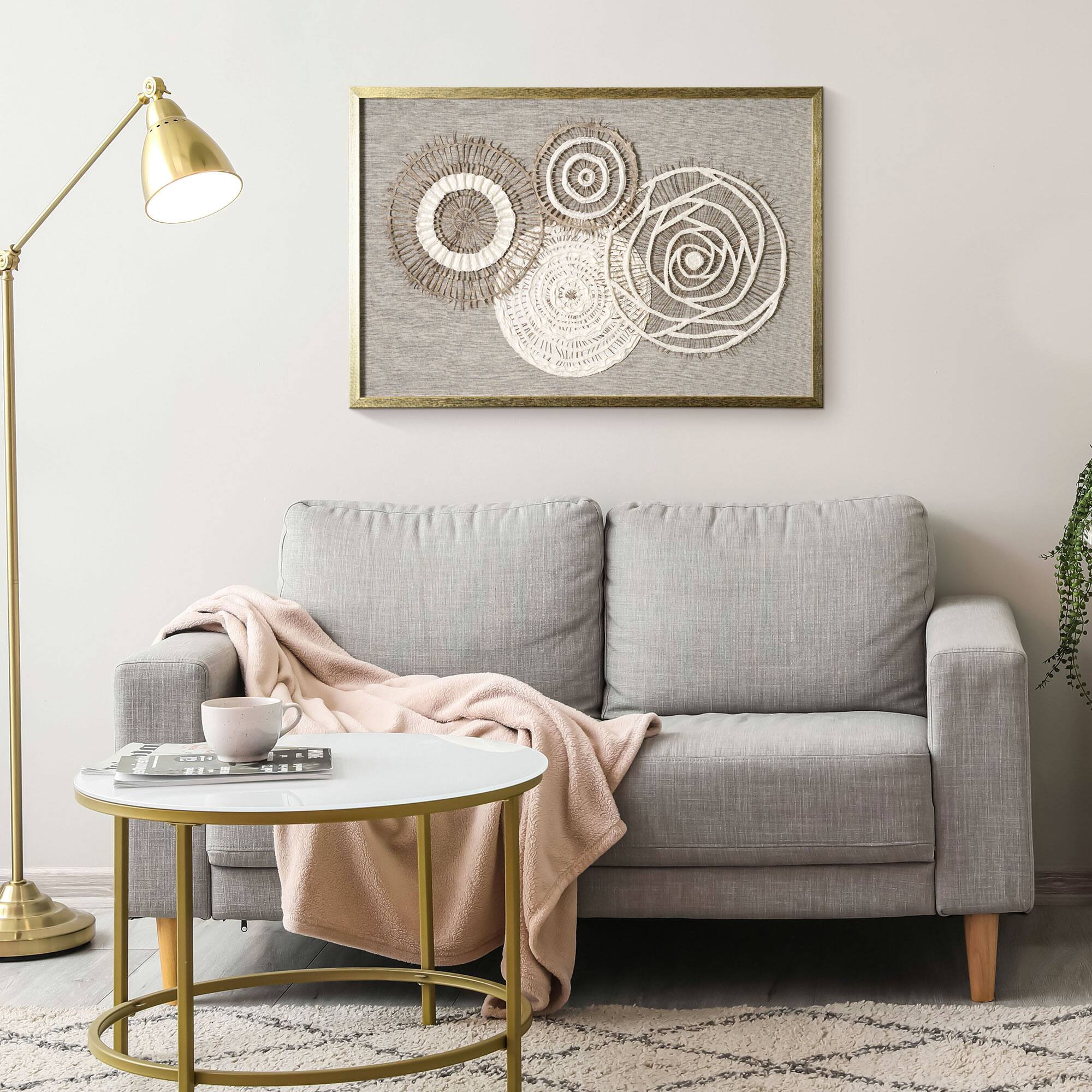 Boho Framed Paper Shadow Box Wall Art