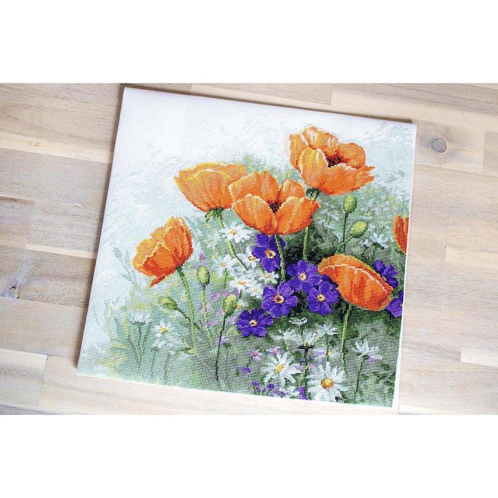 Luca-s Poppies Counted Cross Stitch Kit