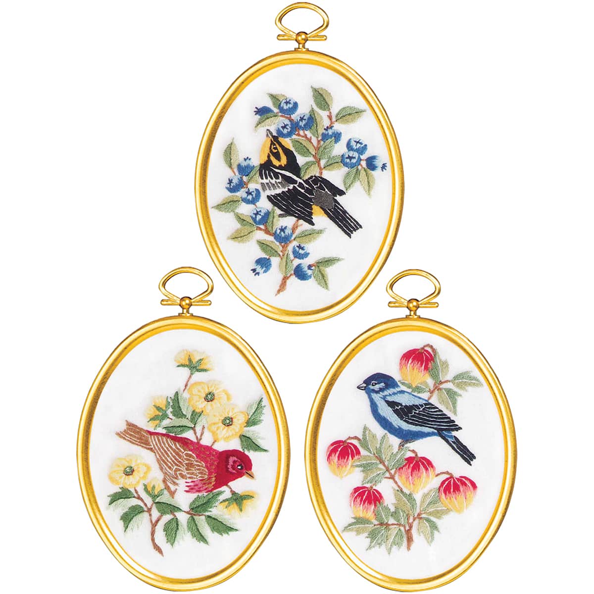 Janlynn&#xAE; Feathers &#x26; Flora Embroidery Kit Set