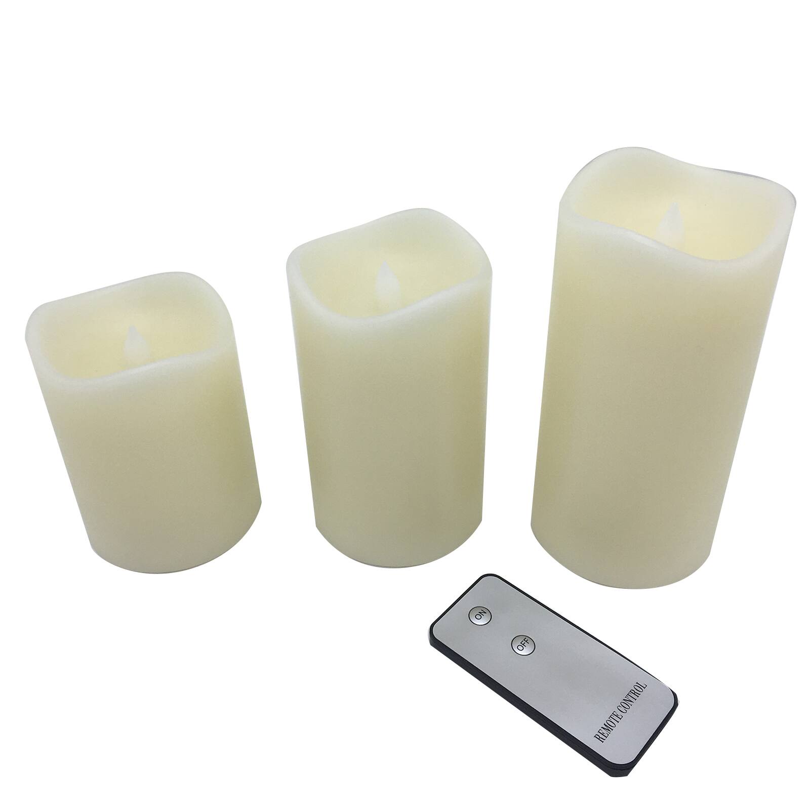 6 Pack: LED Flame Pillar Candle Set by Ashland®