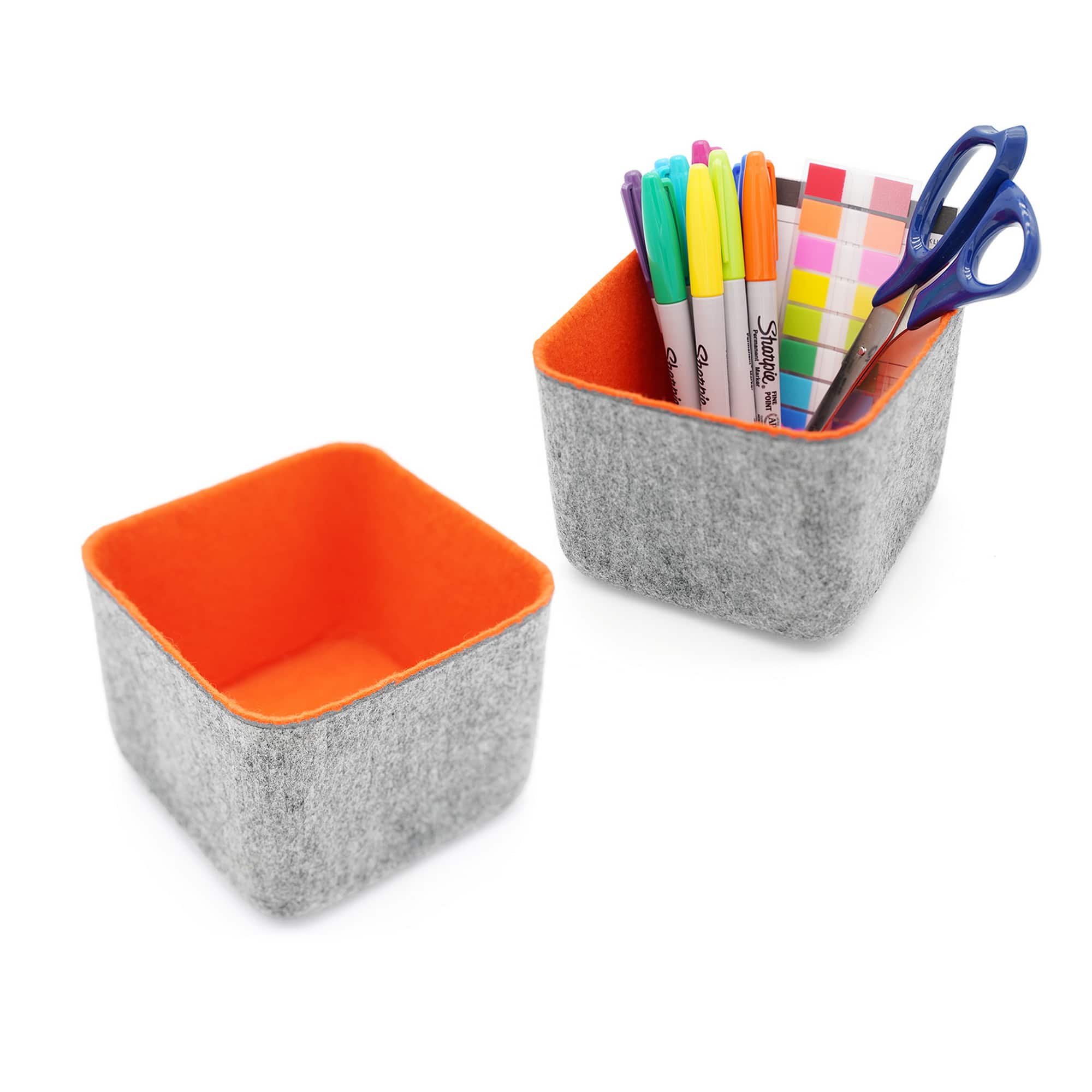 Welaxy Felt 2 Piece Storage Cubes