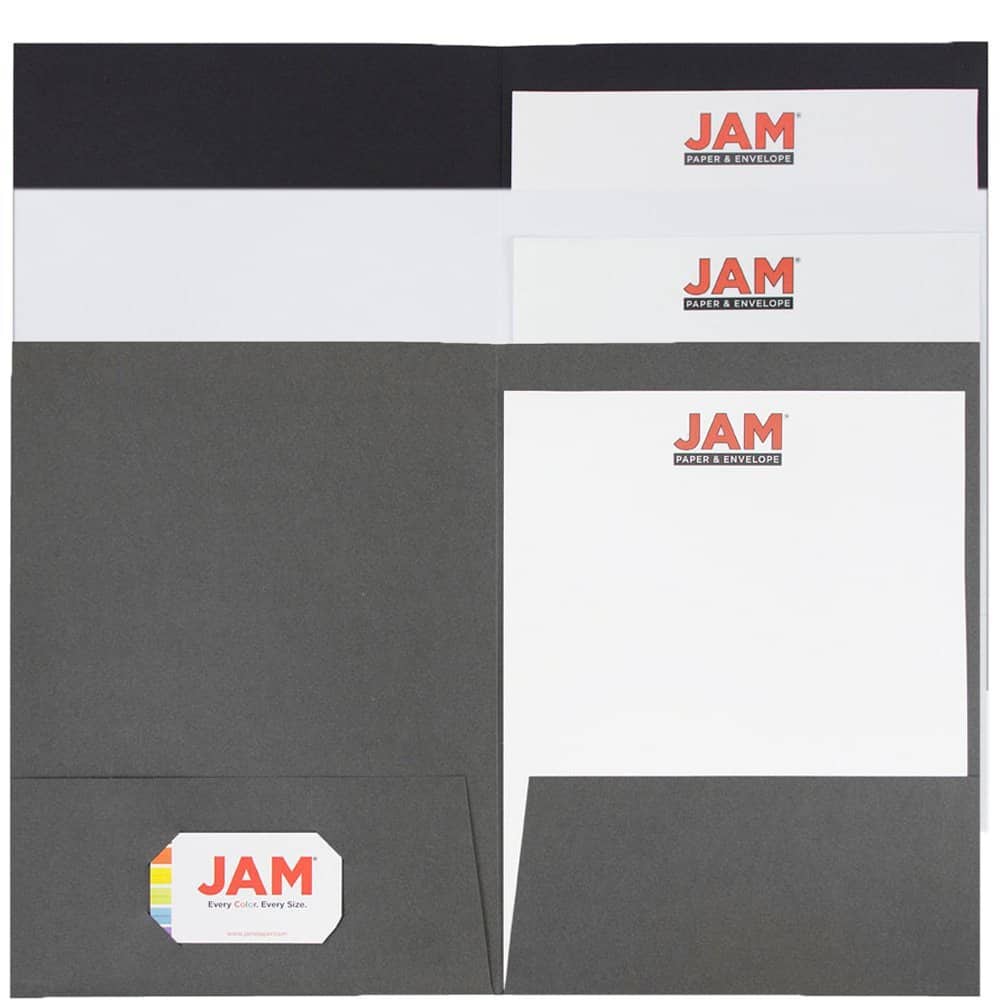 JAM Paper Linen Textured 2-Pocket Folders, 6ct.