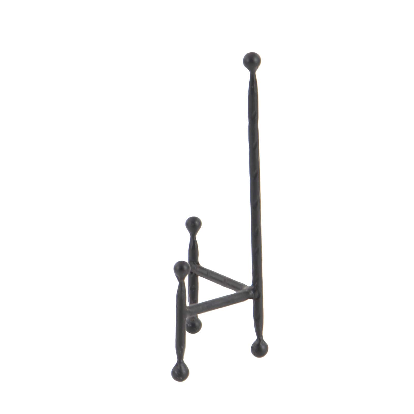 Set of 3&#x22; Black Metal Modern Easel, 12&#x22;, 10&#x22;, 8&#x22;