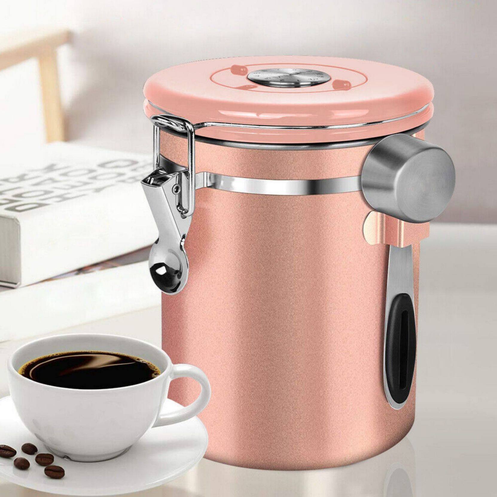 NEX™ 22oz. Airtight Stainless Steel Coffee Canister