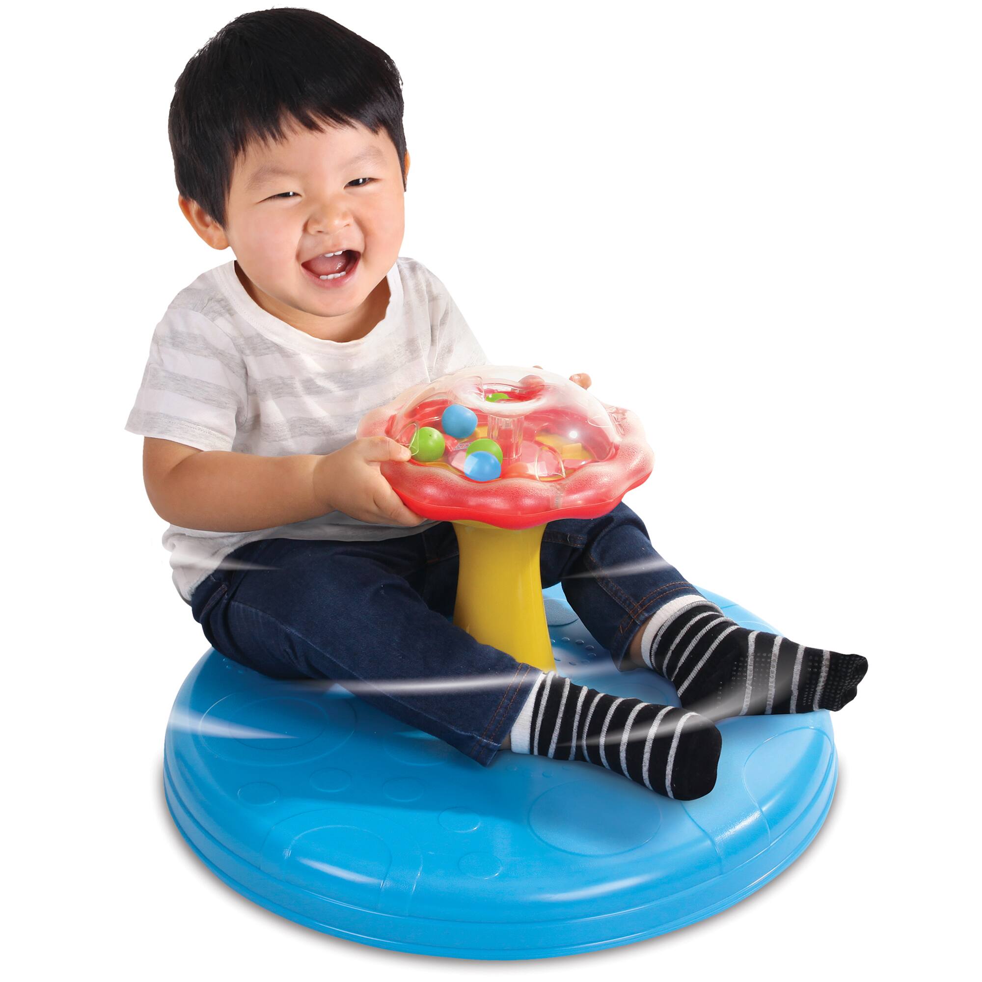 Grow'n Up Twirl 'n Whirl Go-Round Toddler Spinning Activity Toy