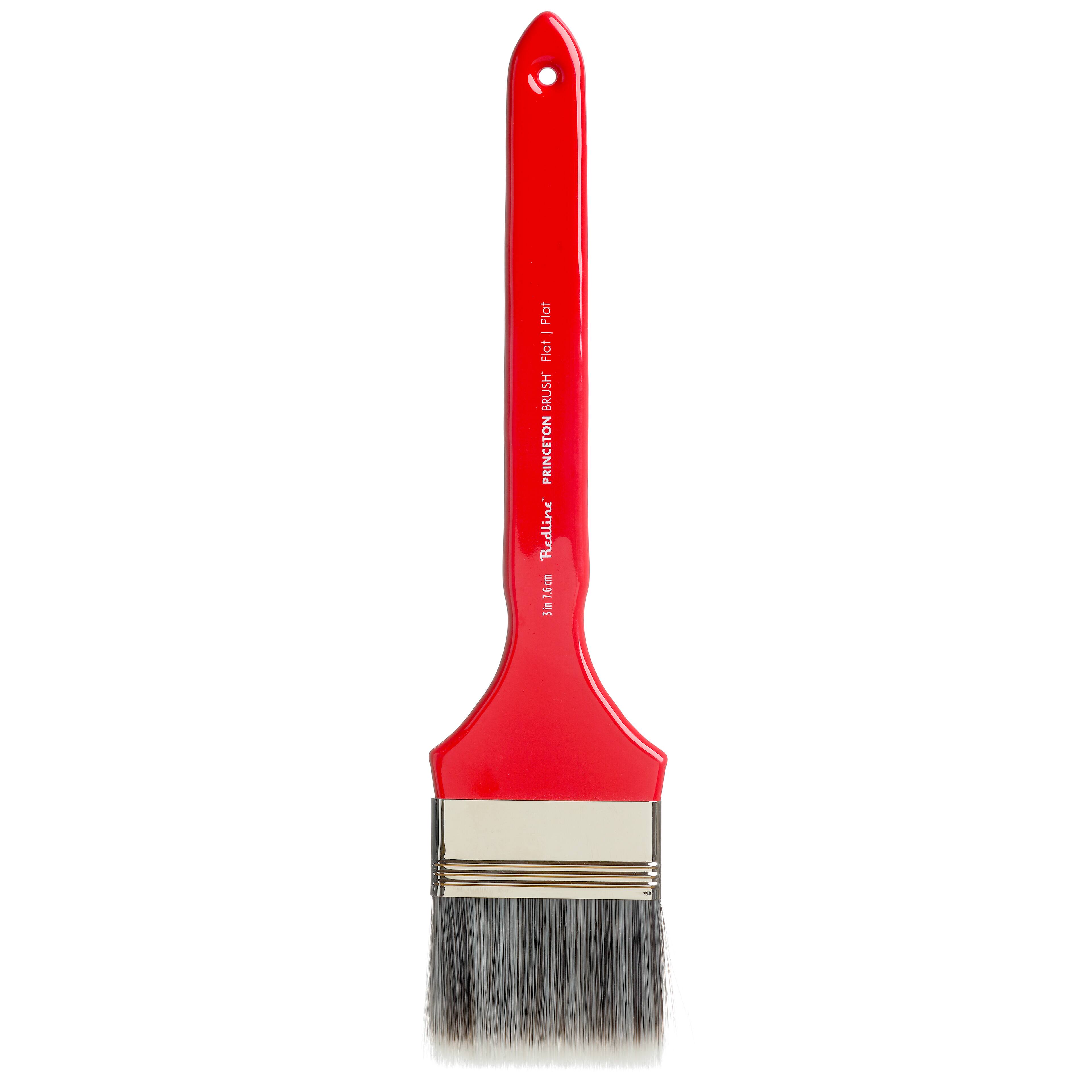 12 Pack: Princeton™ Redline™ Synthetic Blend Flat Paint Brush