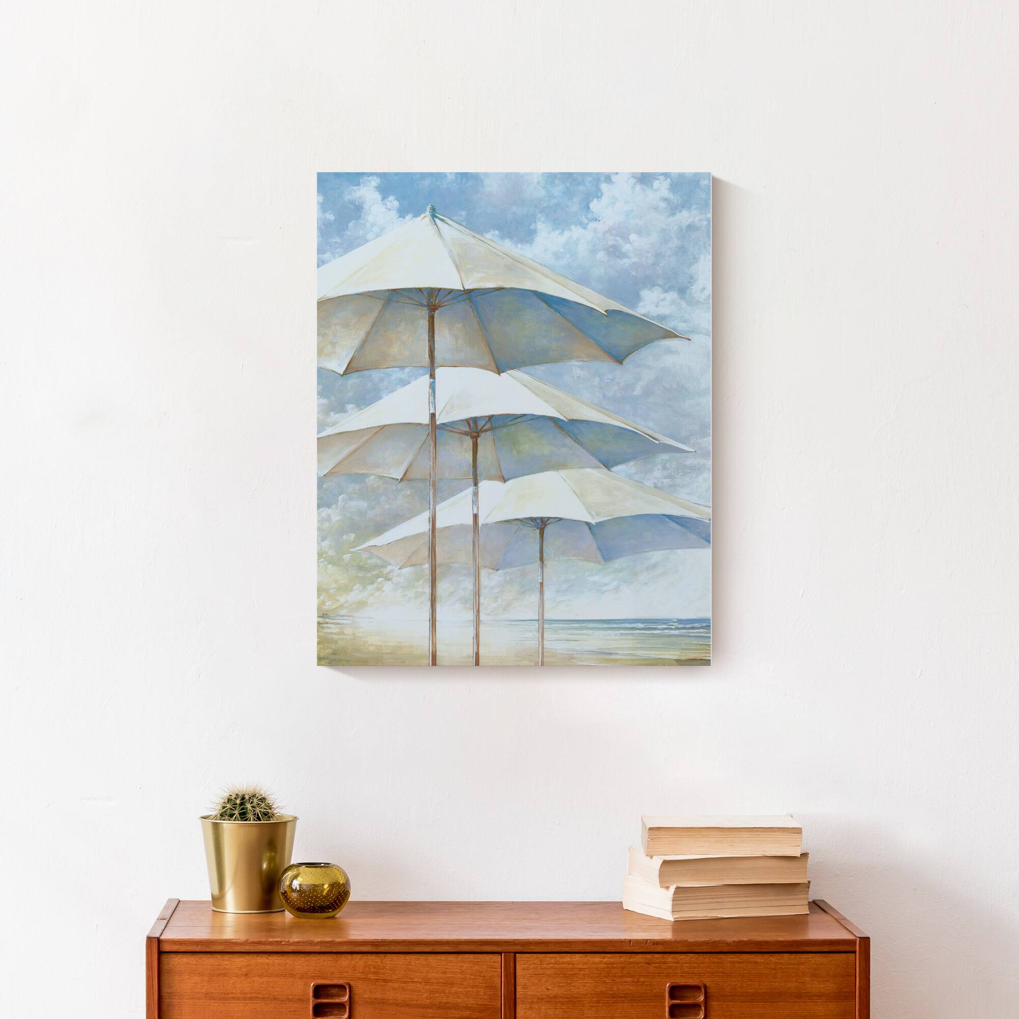 Beach Umbrellas 16&#x22; x 20&#x22; Canvas Wall Art