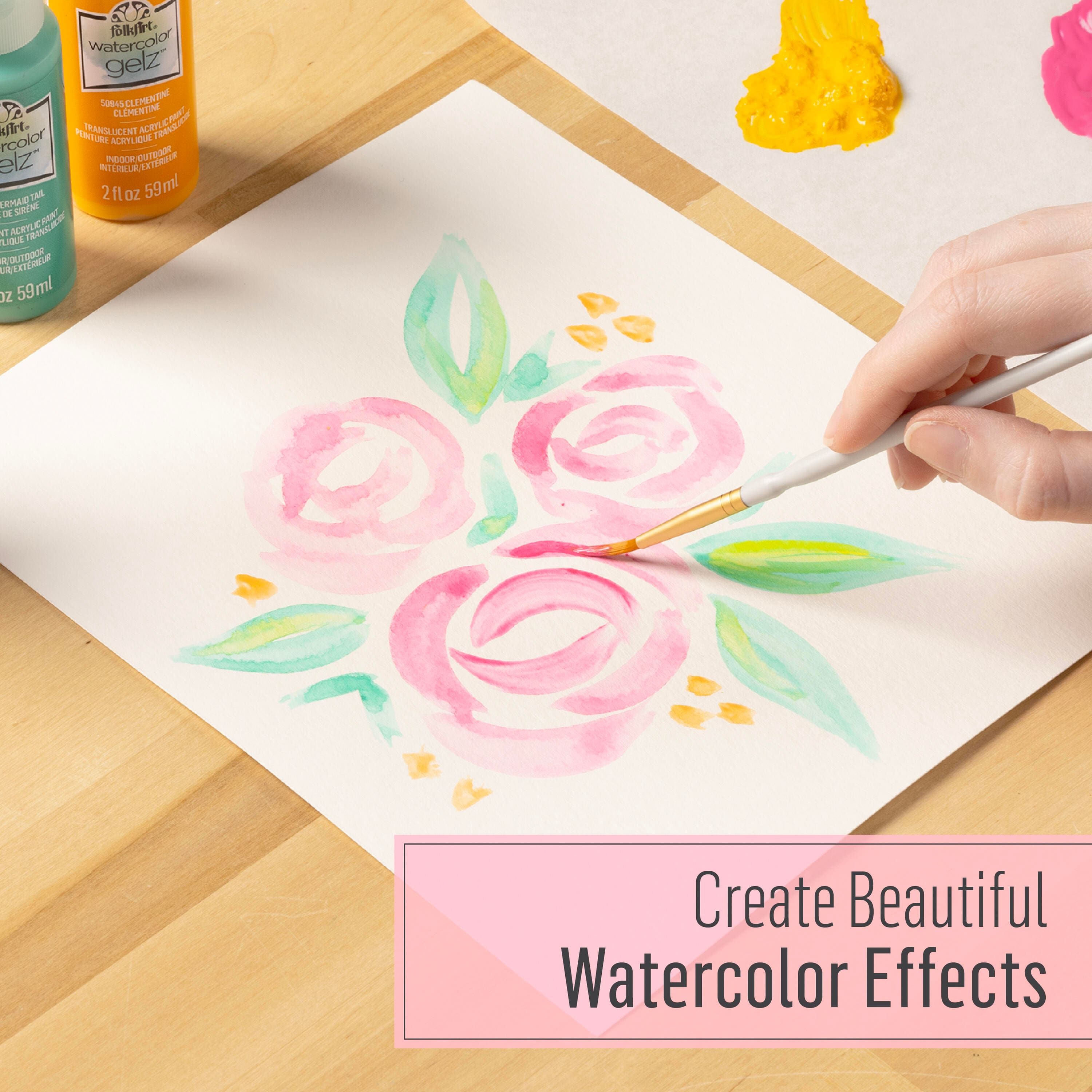 FolkArt&#xAE; Watercolor Gelz&#x2122; Acrylic Paint