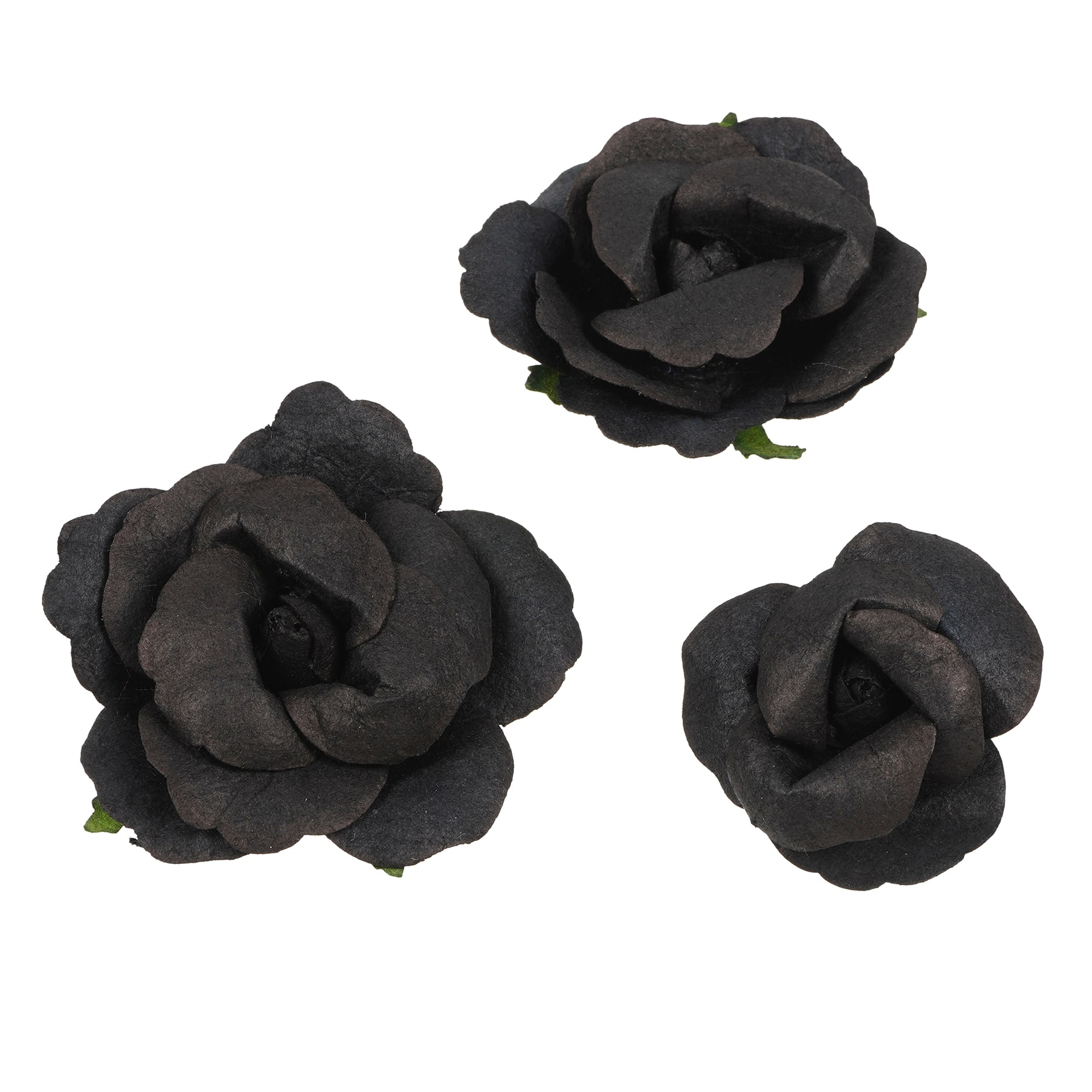 12 Packs: 12 ct. (144 total) Black Paper Roses by Recollections&#x2122;