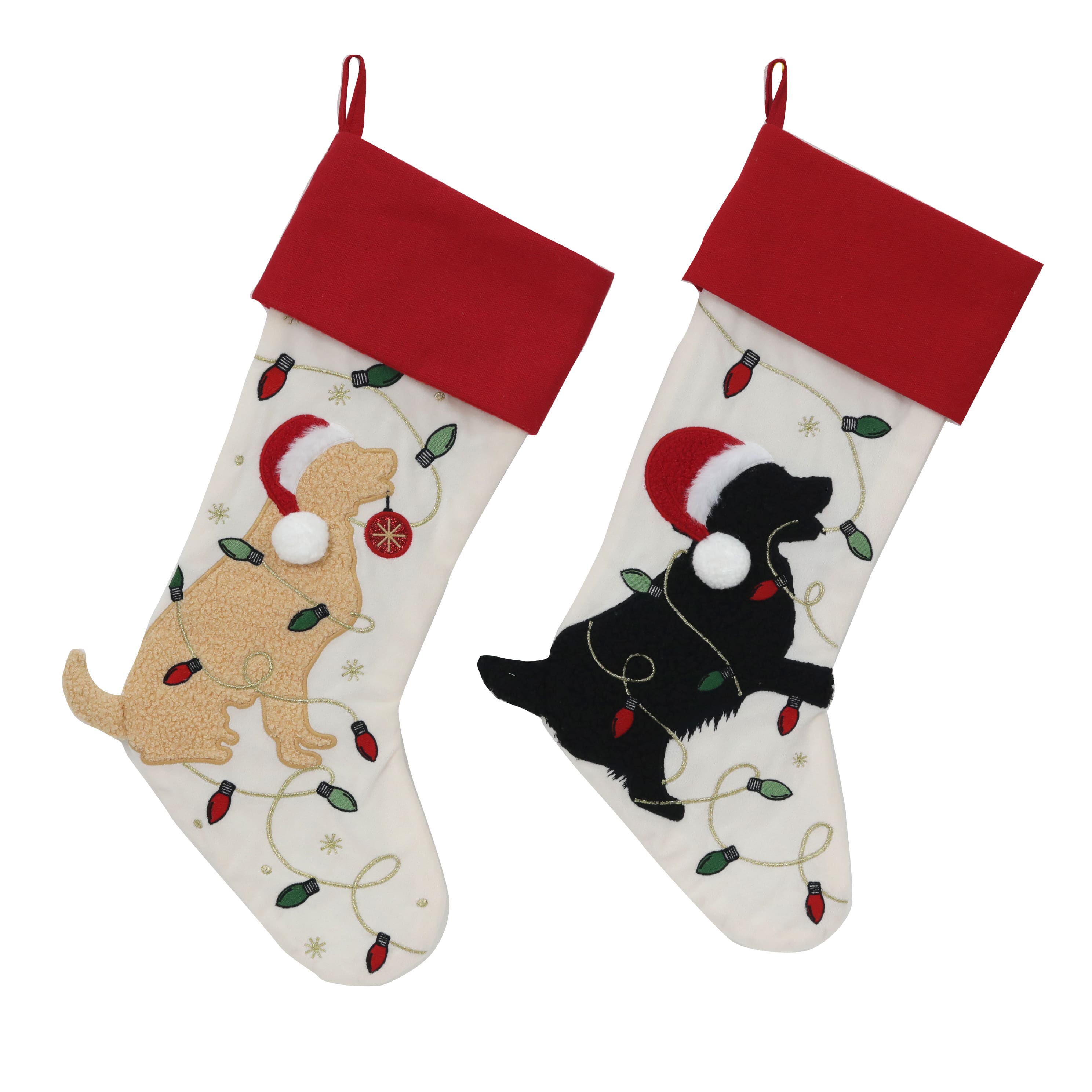 Assorted 20&#x22; Dog with Light String Stocking, 1pc. by Ashland&#xAE;