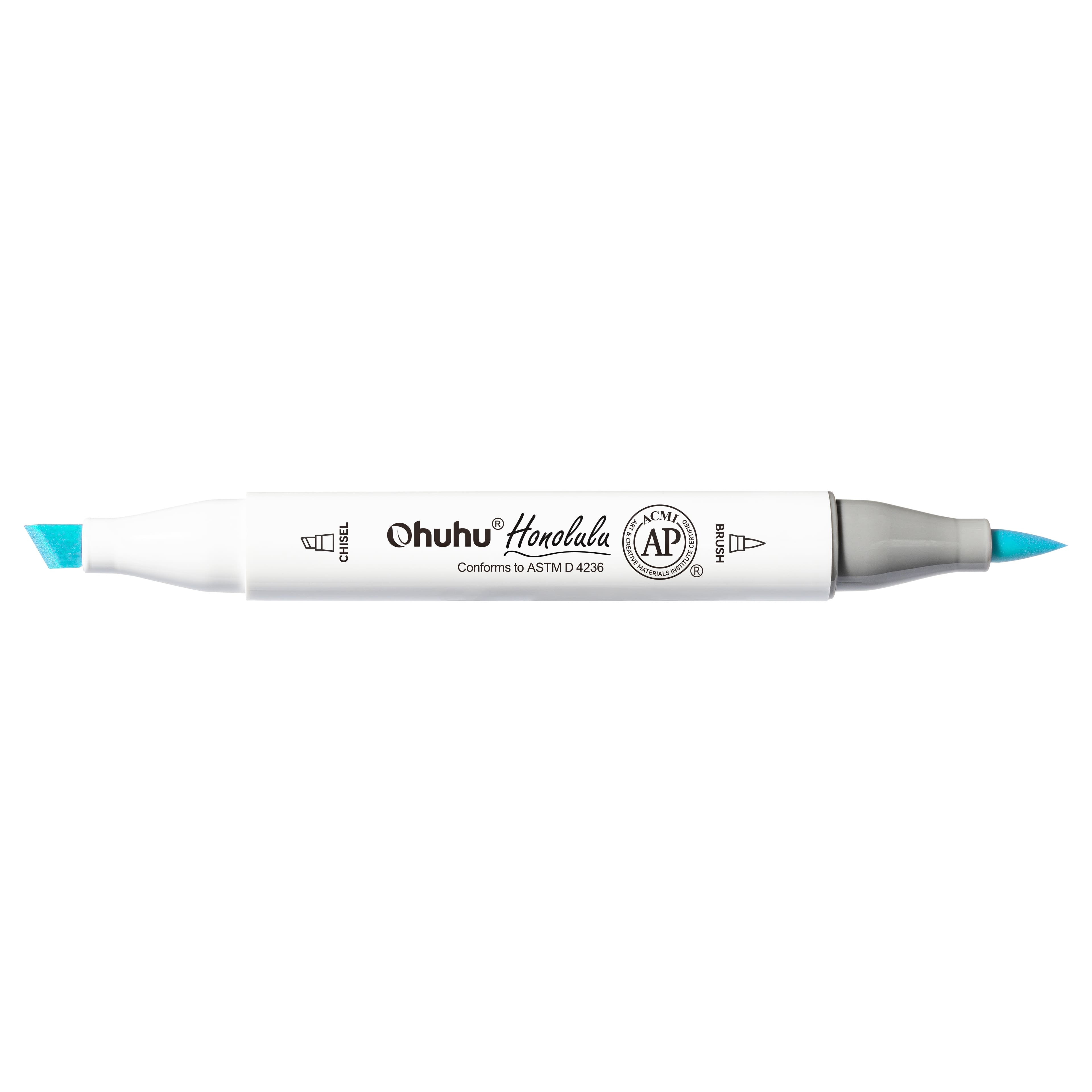 Ohuhu&#xAE; Honolulu Brush &#x26; Chisel Dual Tip Marker
