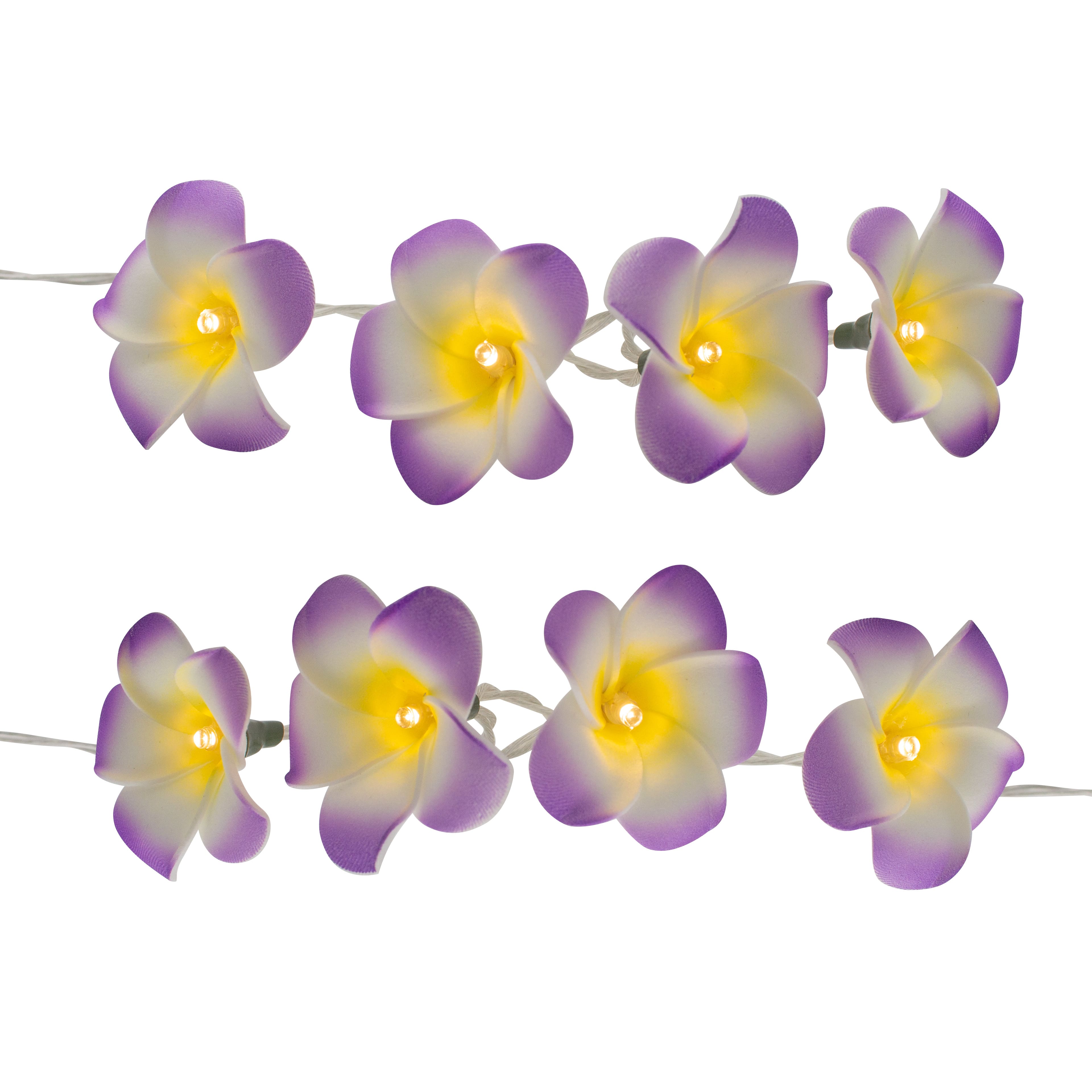 15ct. Purple Plumeria Icon LED String Lights by Ashland&#xAE;