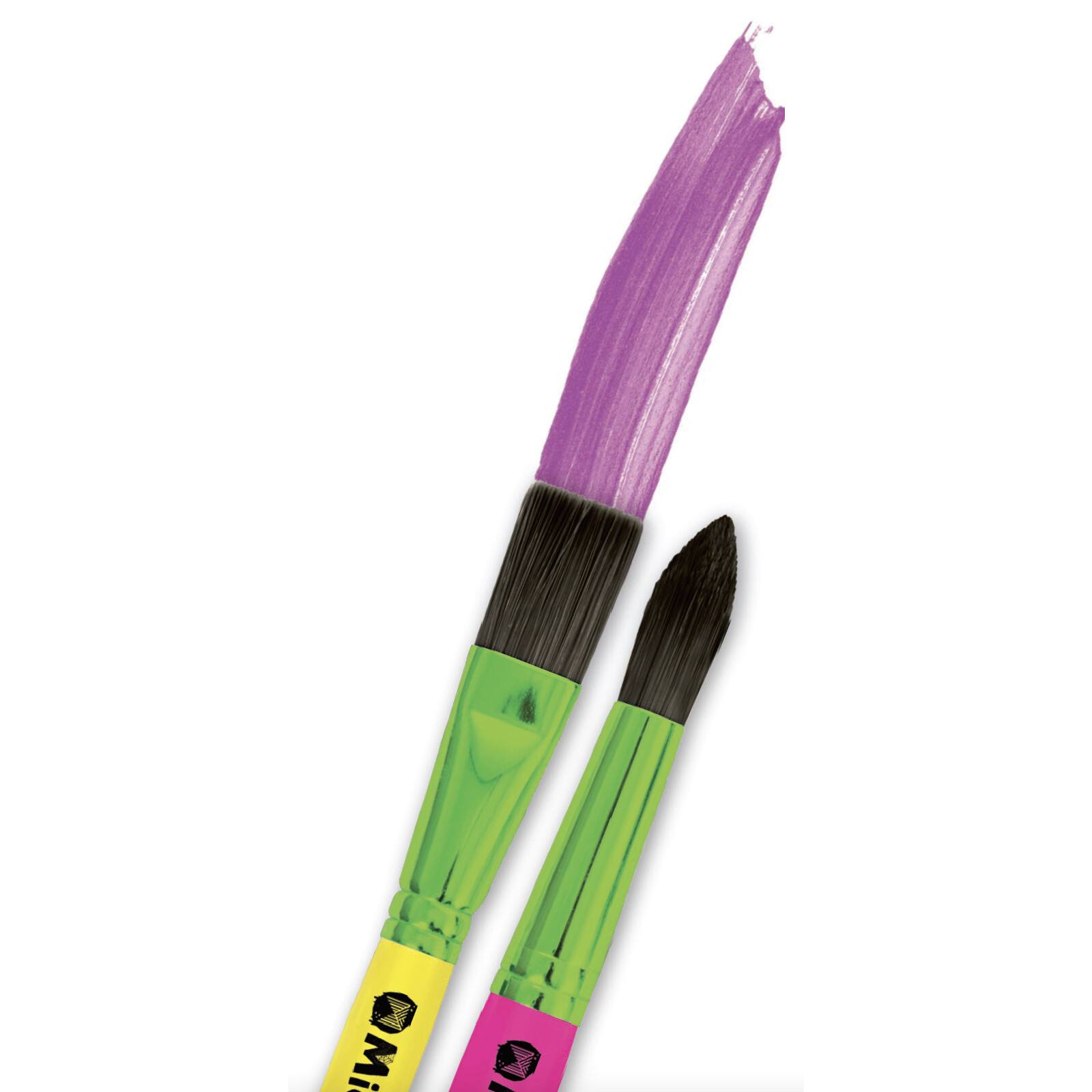 Micador Dark Arts Neon Glow Brushes, 2ct.