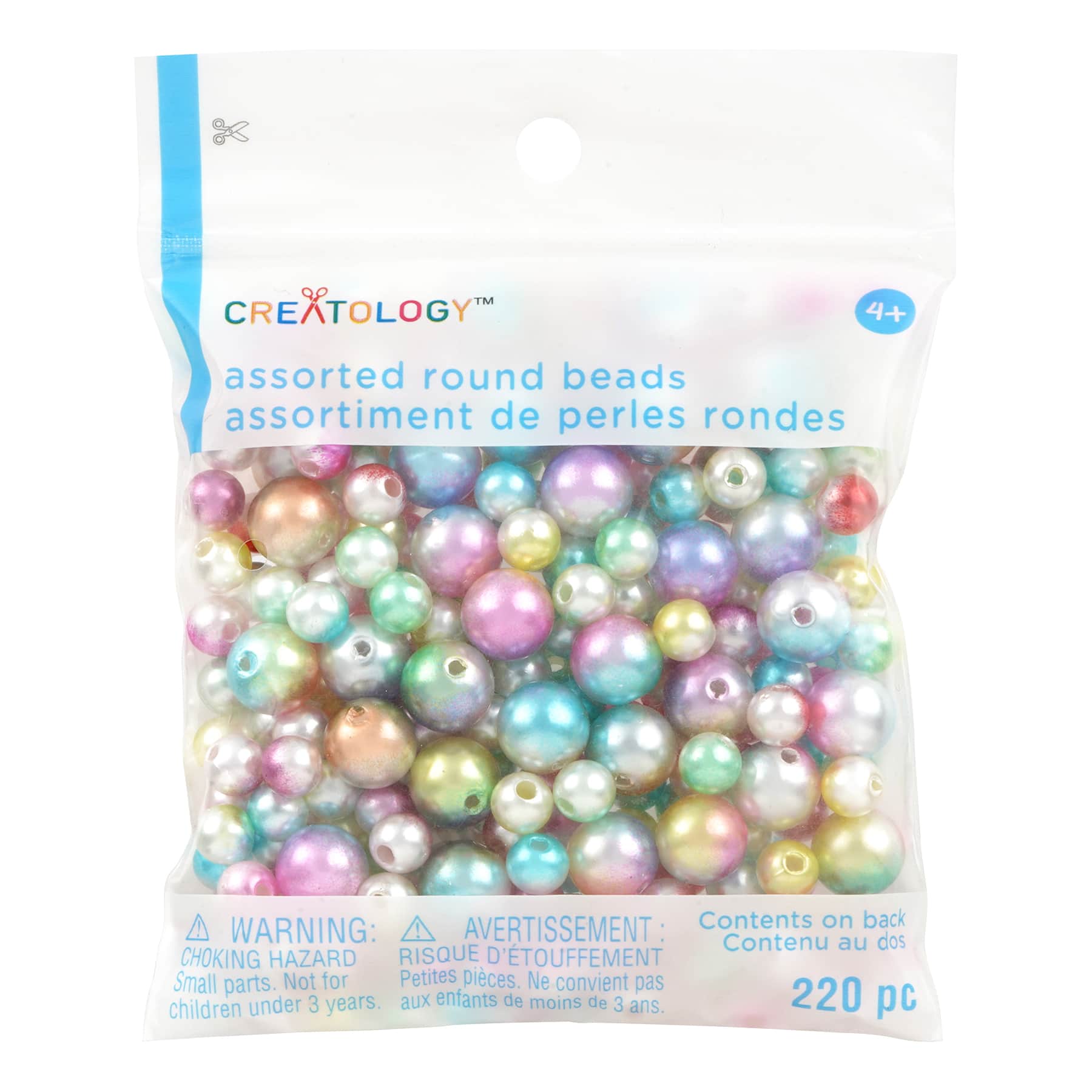 Pearl Mermaid Round Beads by Creatology™, 220ct.