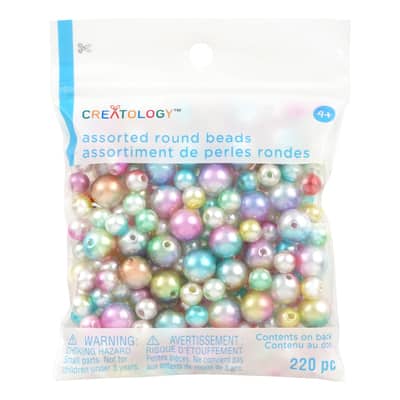 Pearl Mermaid Round Beads by Creatology™, 220ct. image