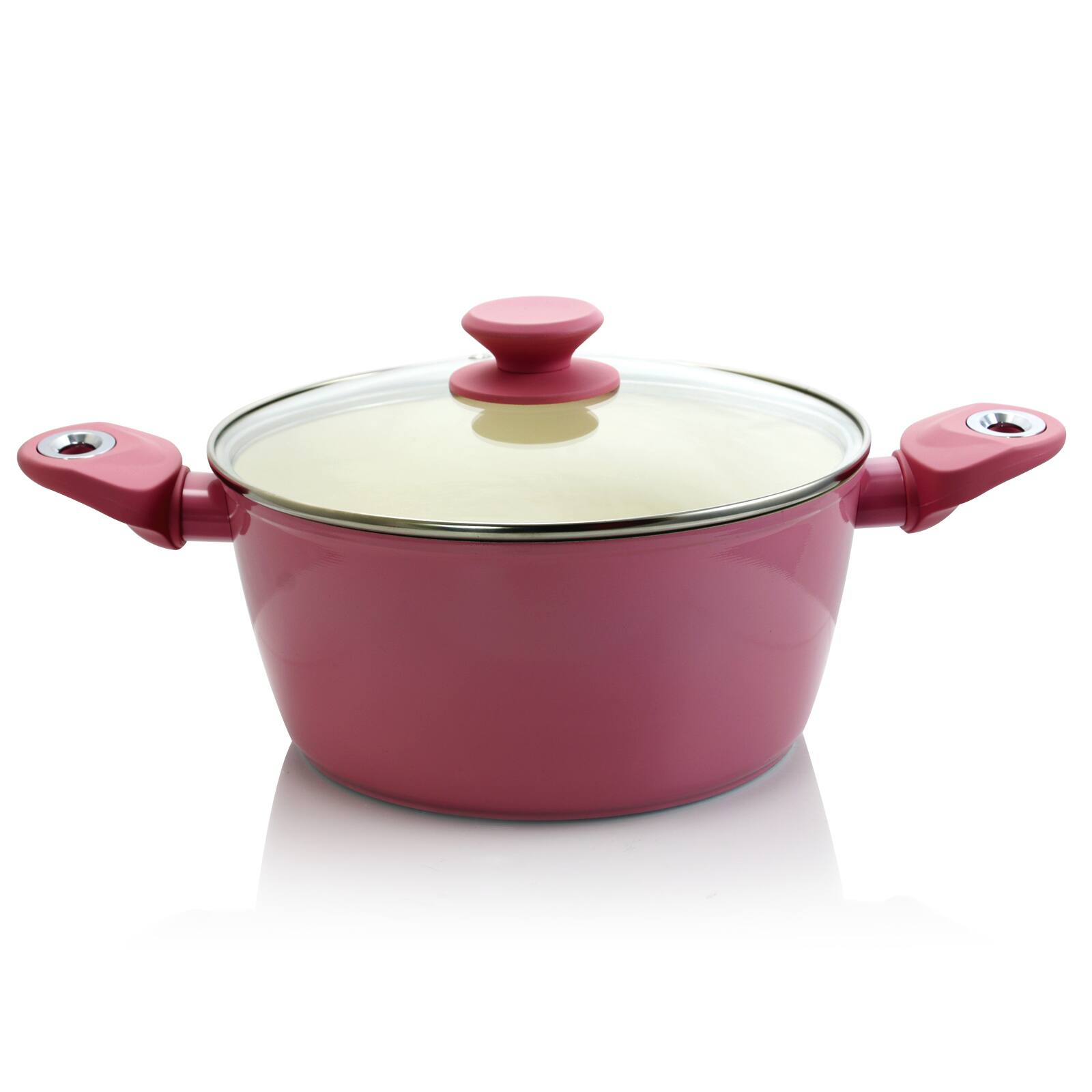 Gibson Home&#xAE; Plaza Caf&#xE9; 7-Piece Lavender Aluminum Nonstick Cookware Set