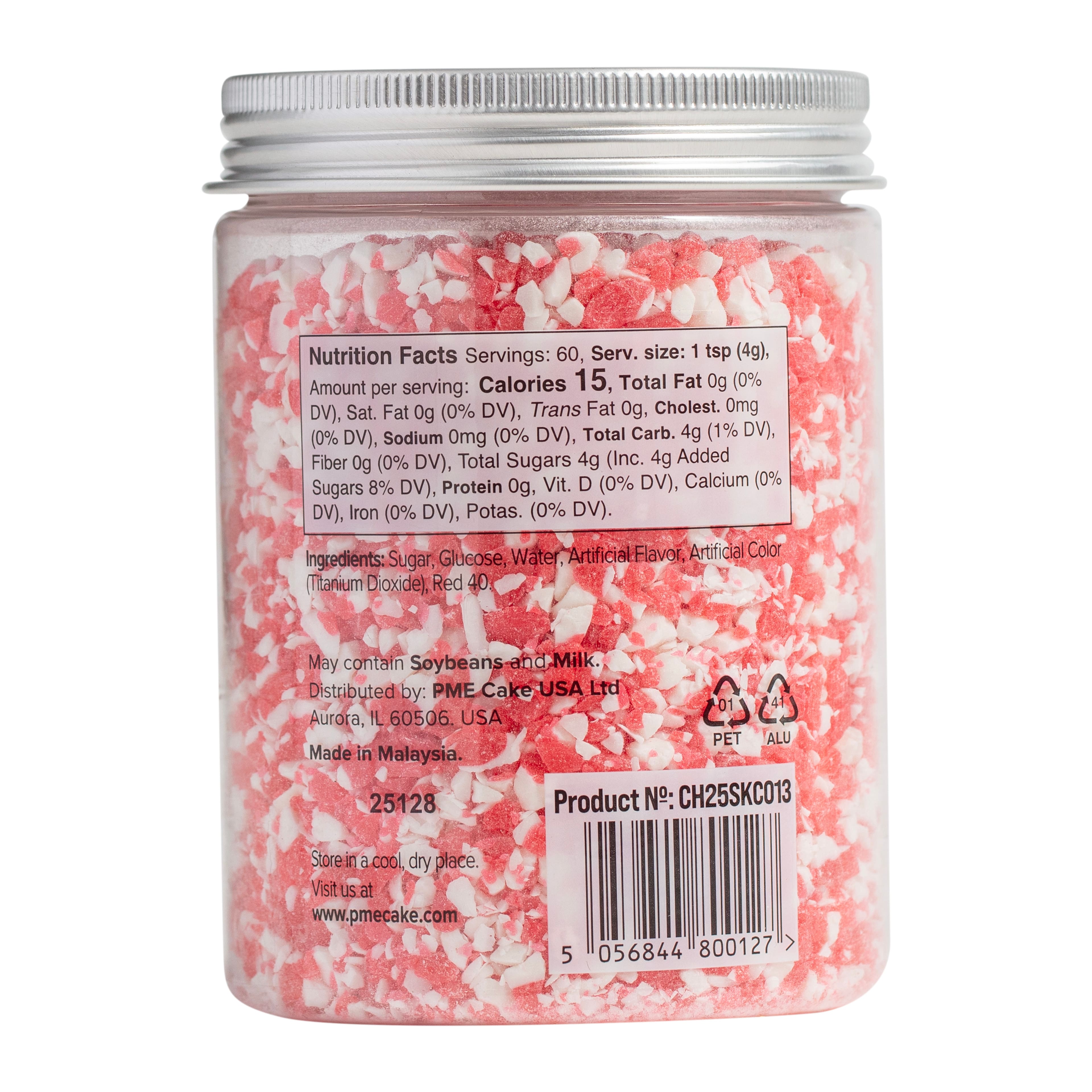 PME Cake Sweet Street&#xAE; Crushed Candy Cane Sprinkle Mix