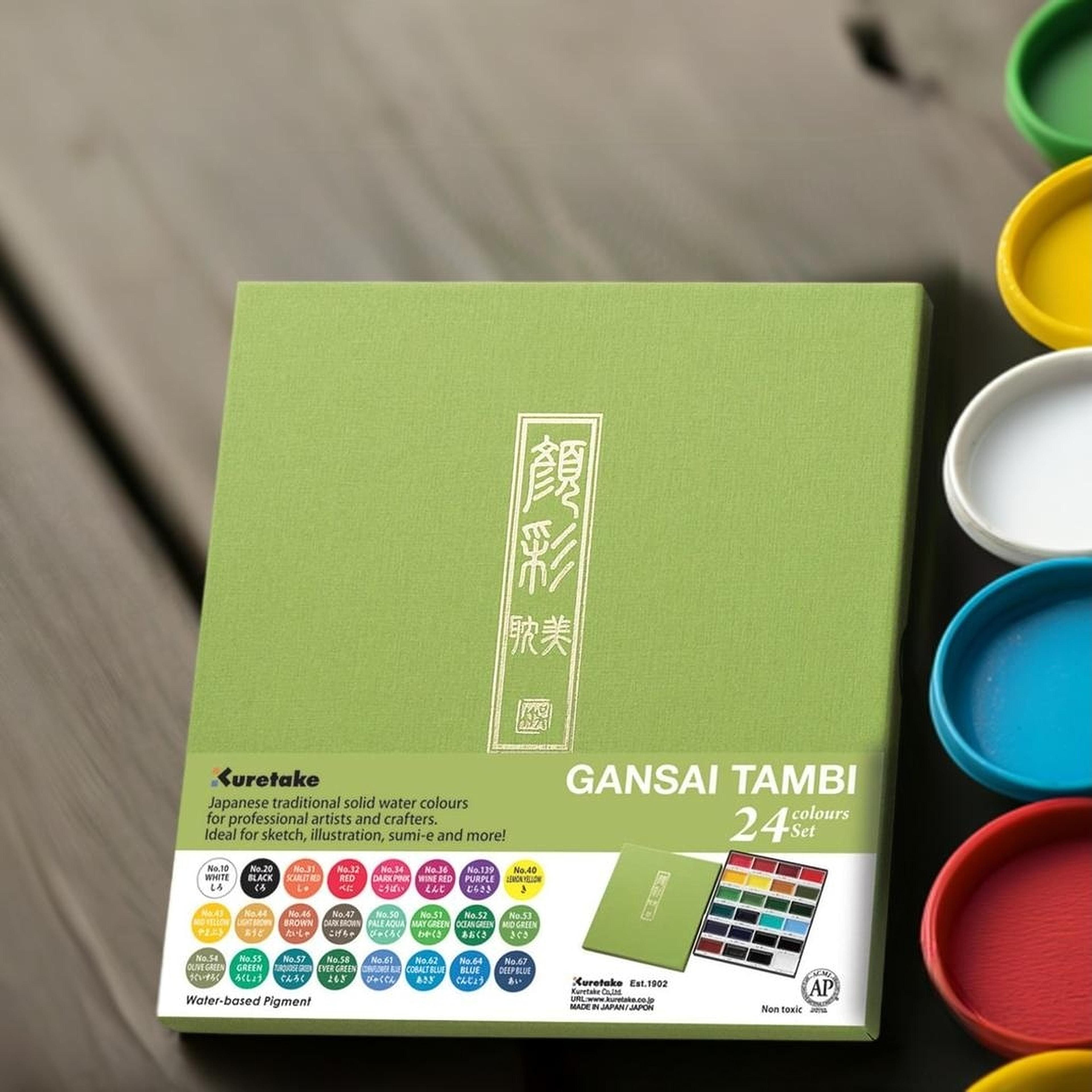 Kuretake GANSAI TAMBI™ 24 Colour Watercolour Set