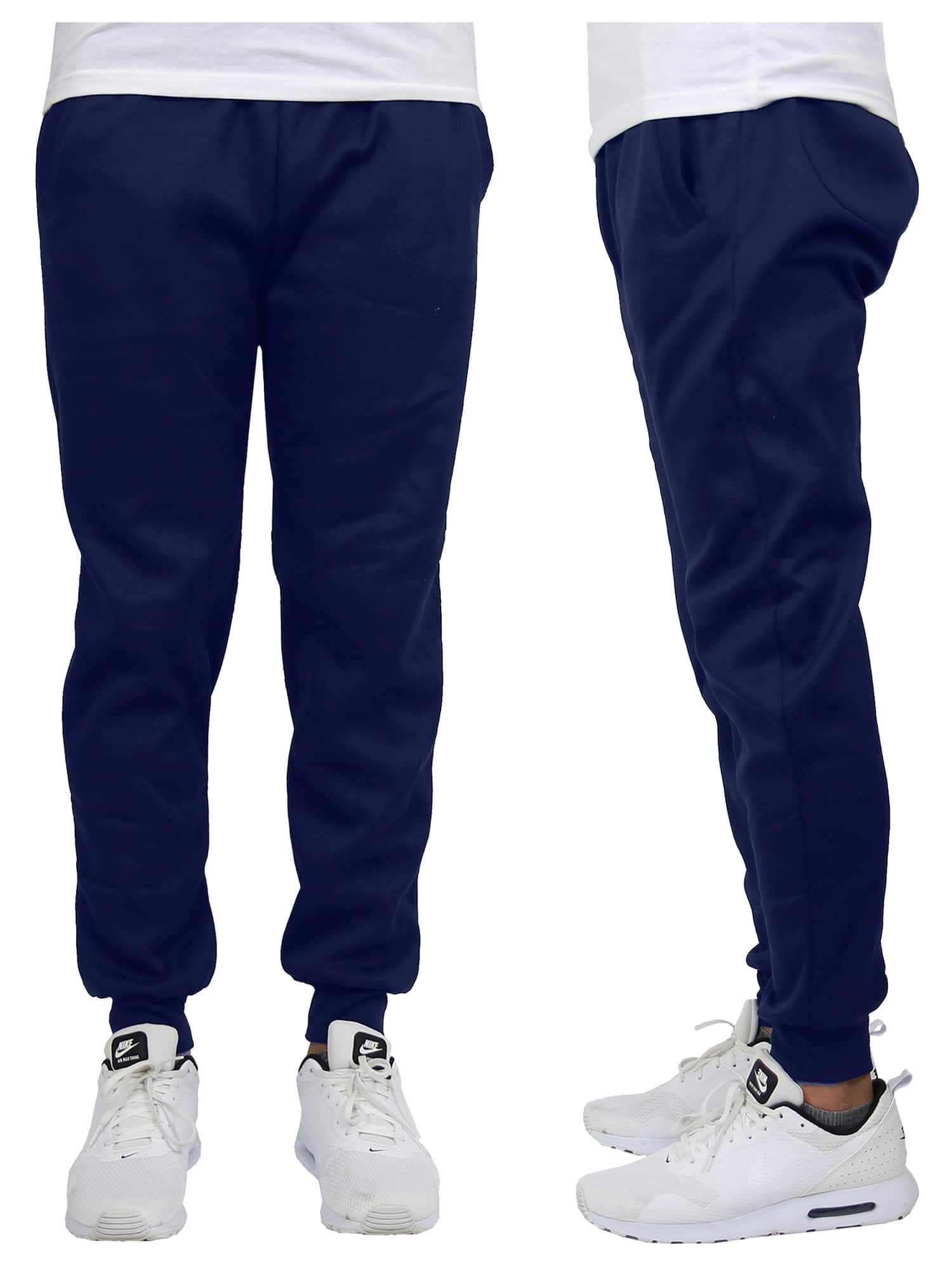 Galaxy by Harvic Men's Fleece-Lined Jogger Sweatpants in Navy Blue | Large | Michaels®