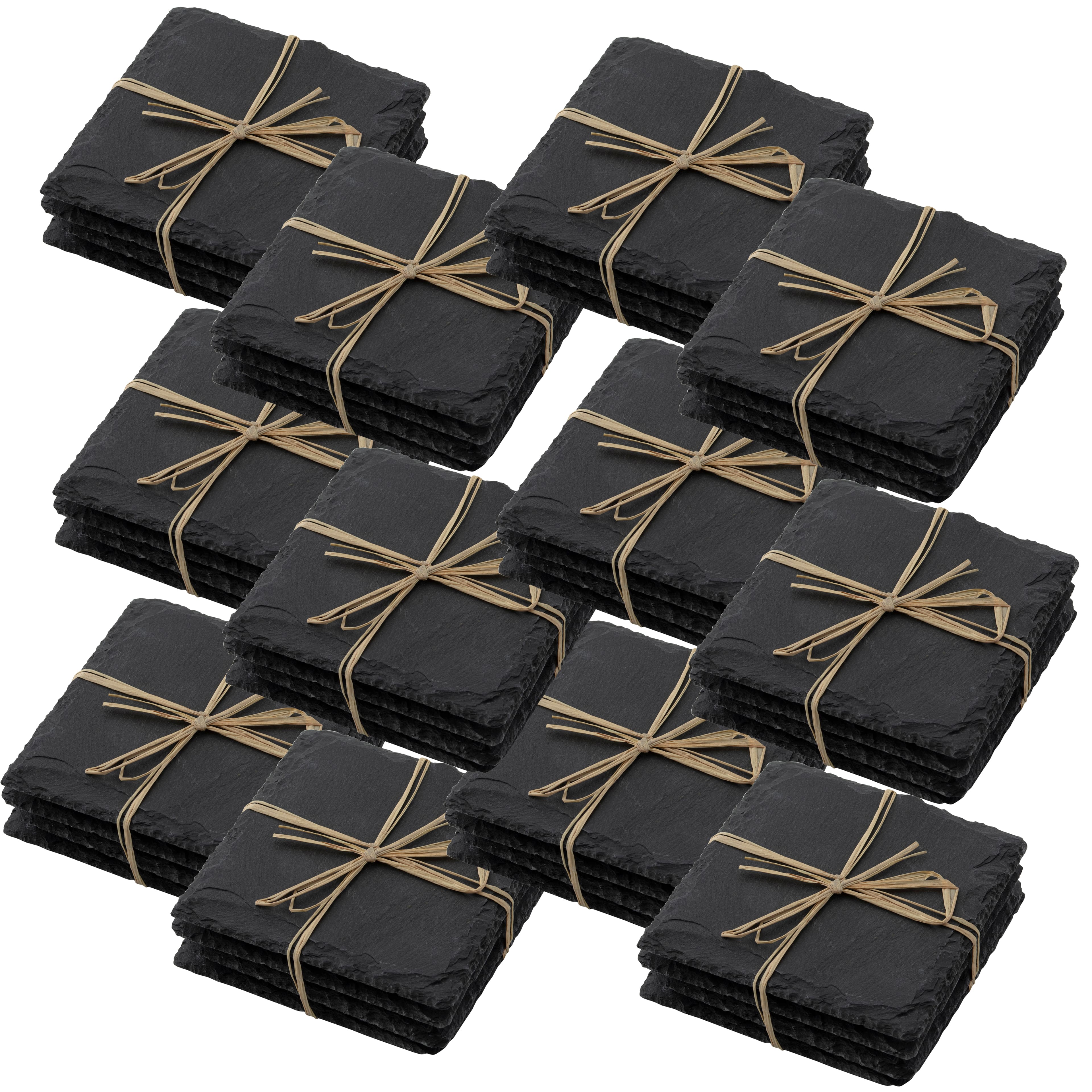 12 Packs: 4 ct. (48 total) 4" Slate Coasters by Make Market®