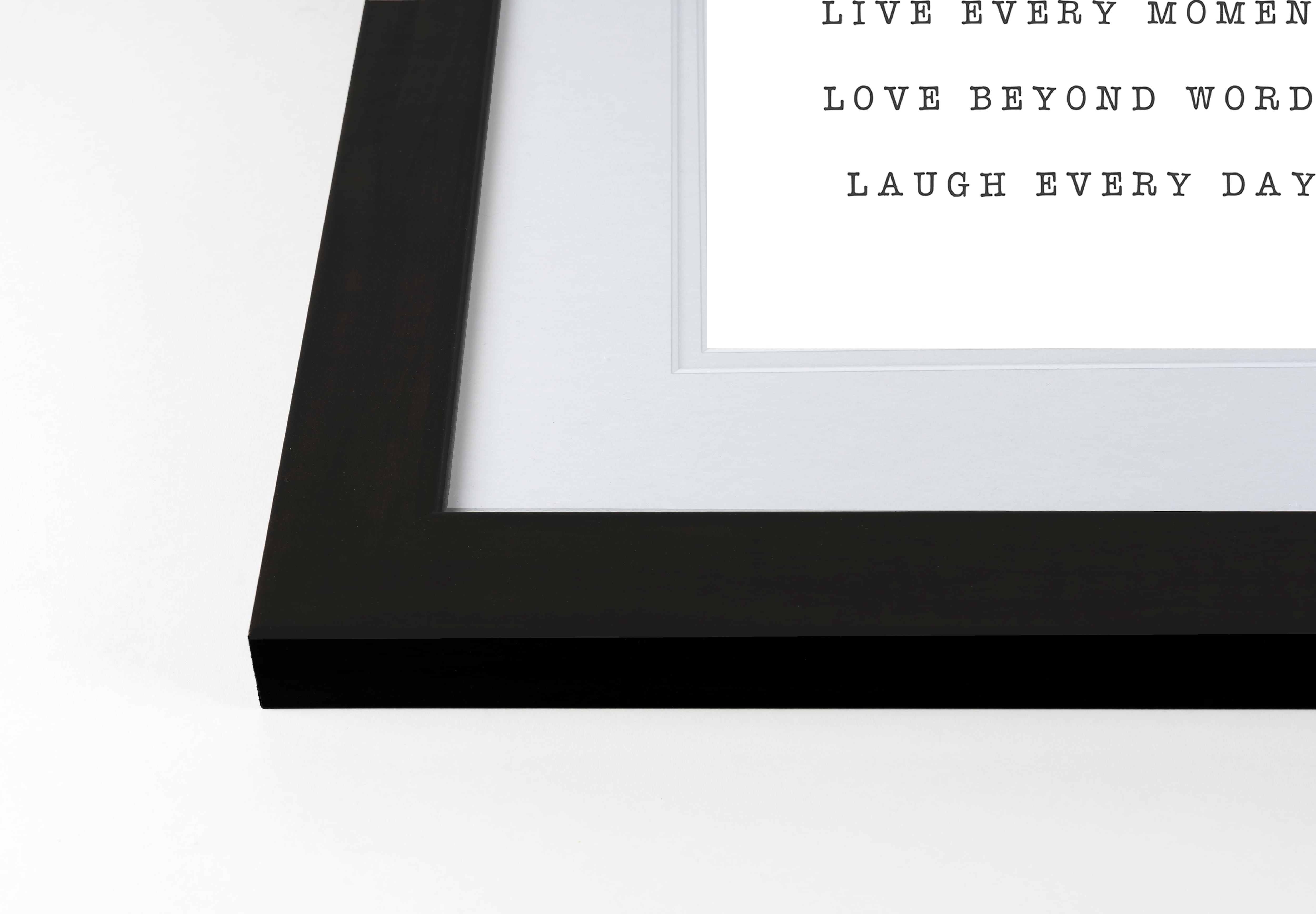 Live Love Fall Print in Black Frame
