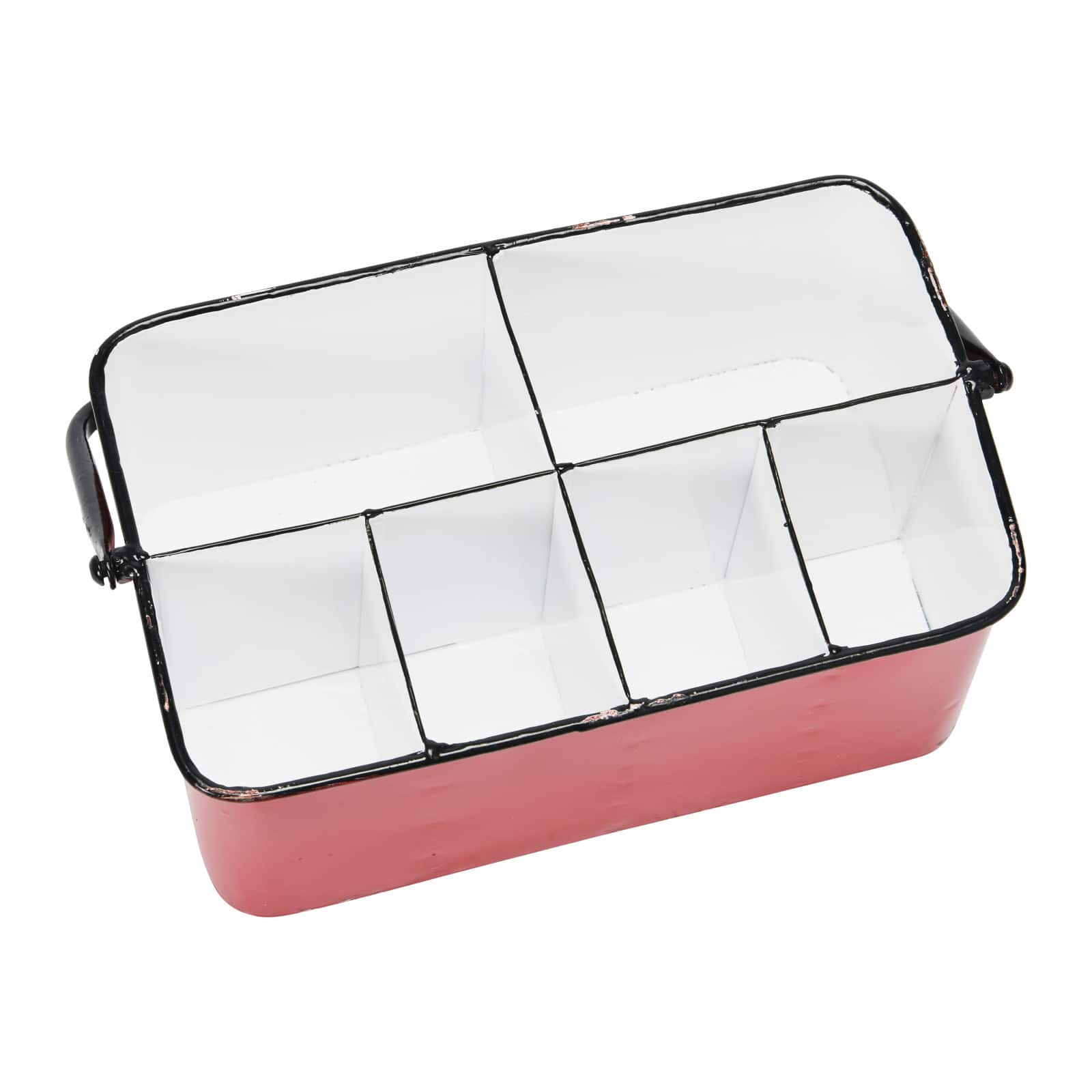 Hello Honey® 6-Compartment Metal Caddy with Handle
