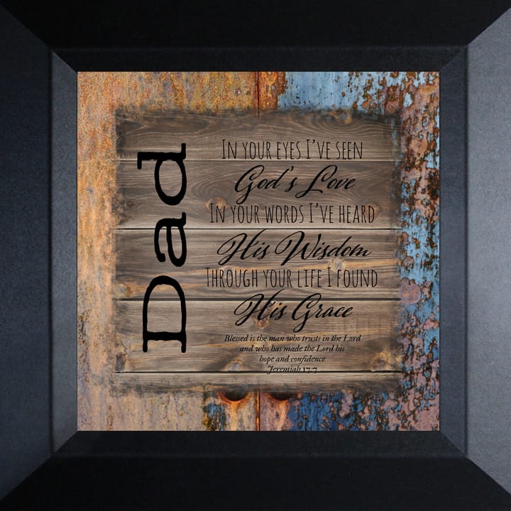 Dad Framed Plaque with Easel