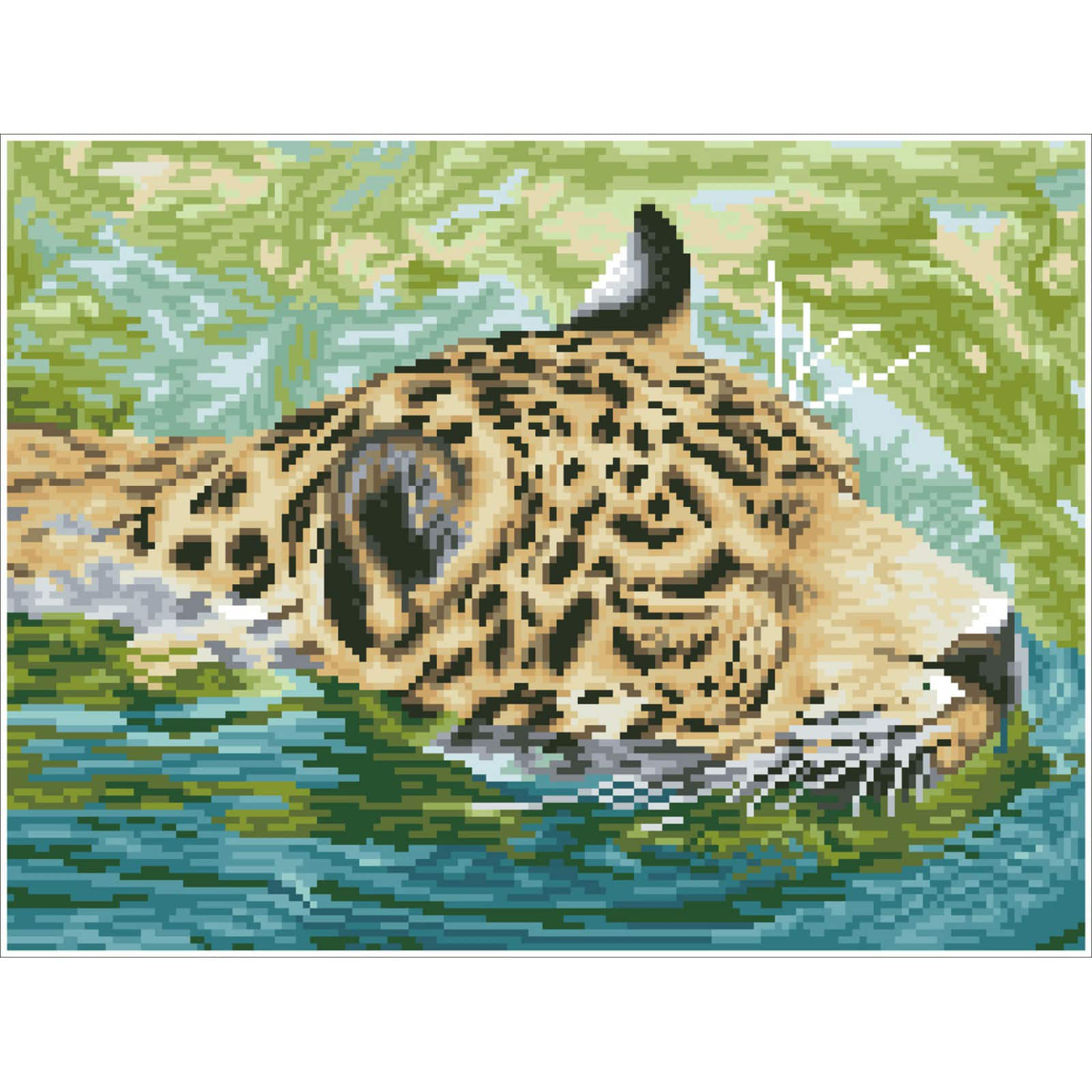 Diamond Dotz&#xAE; Intermediate Jungle Prince Pre-Framed Diamond Painting Kit