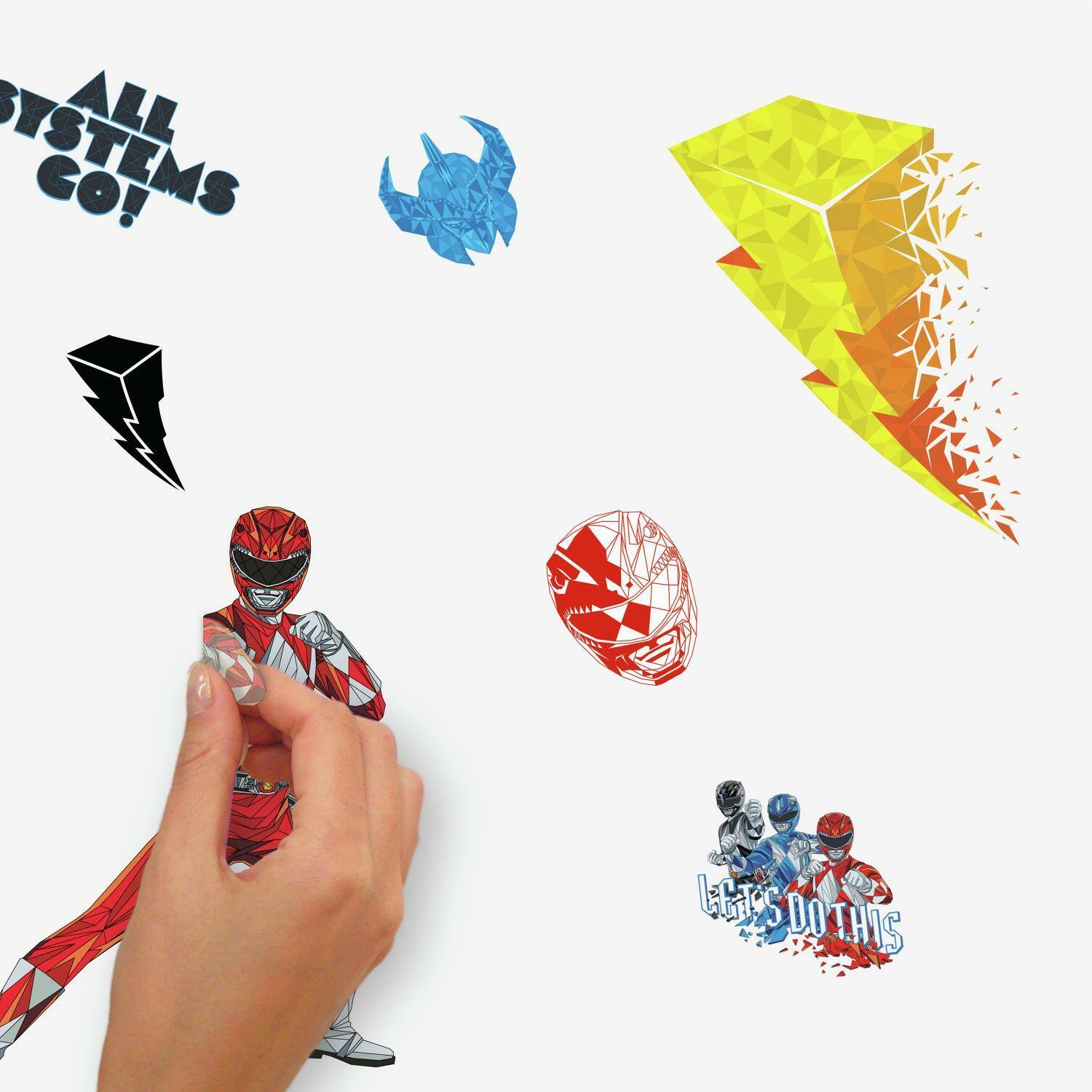 RoomMates Power Rangers Peel & Stick Wall Decals