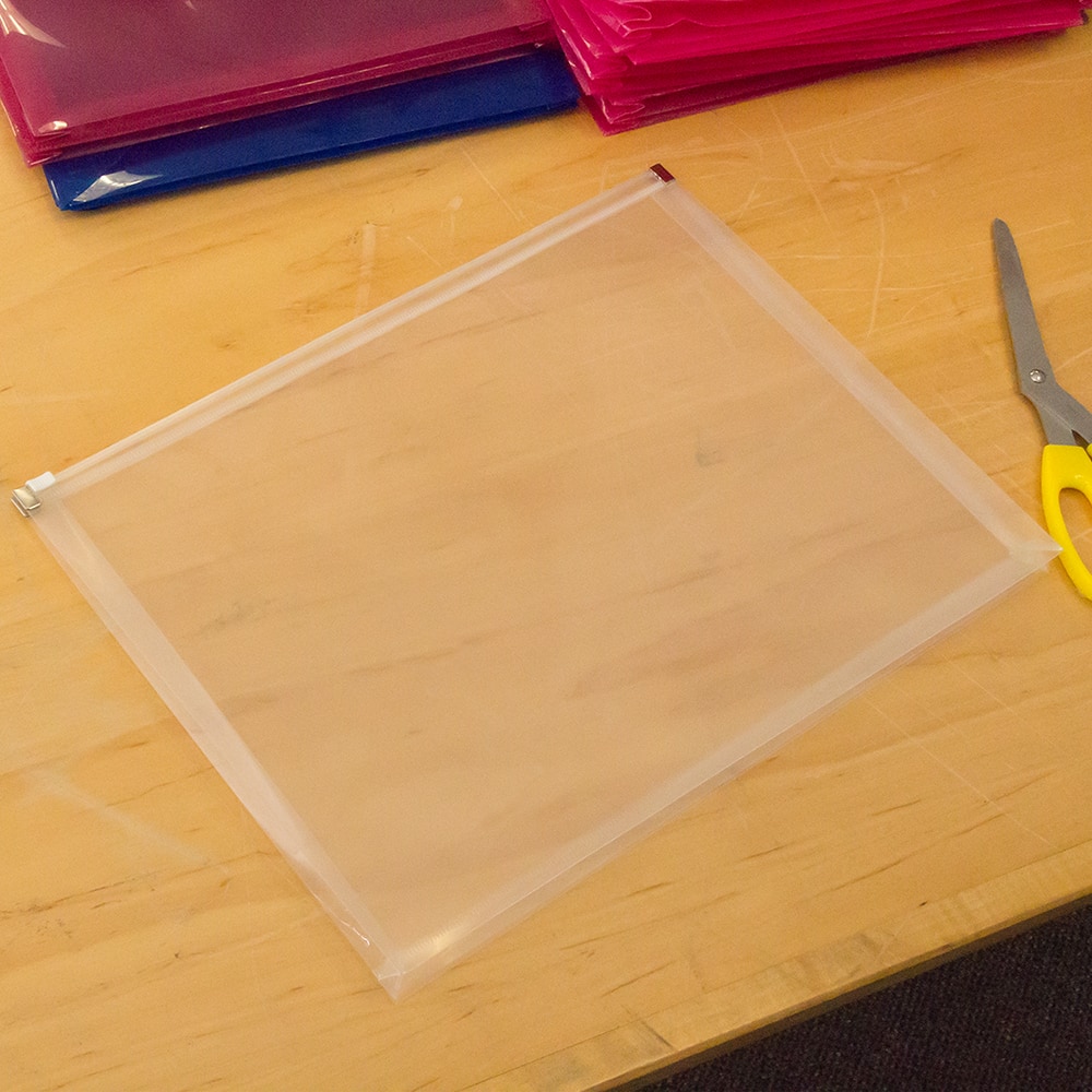 JAM Paper 9.75" x 13" Zip Closure Letter Booklet Plastic Envelopes, 12ct.