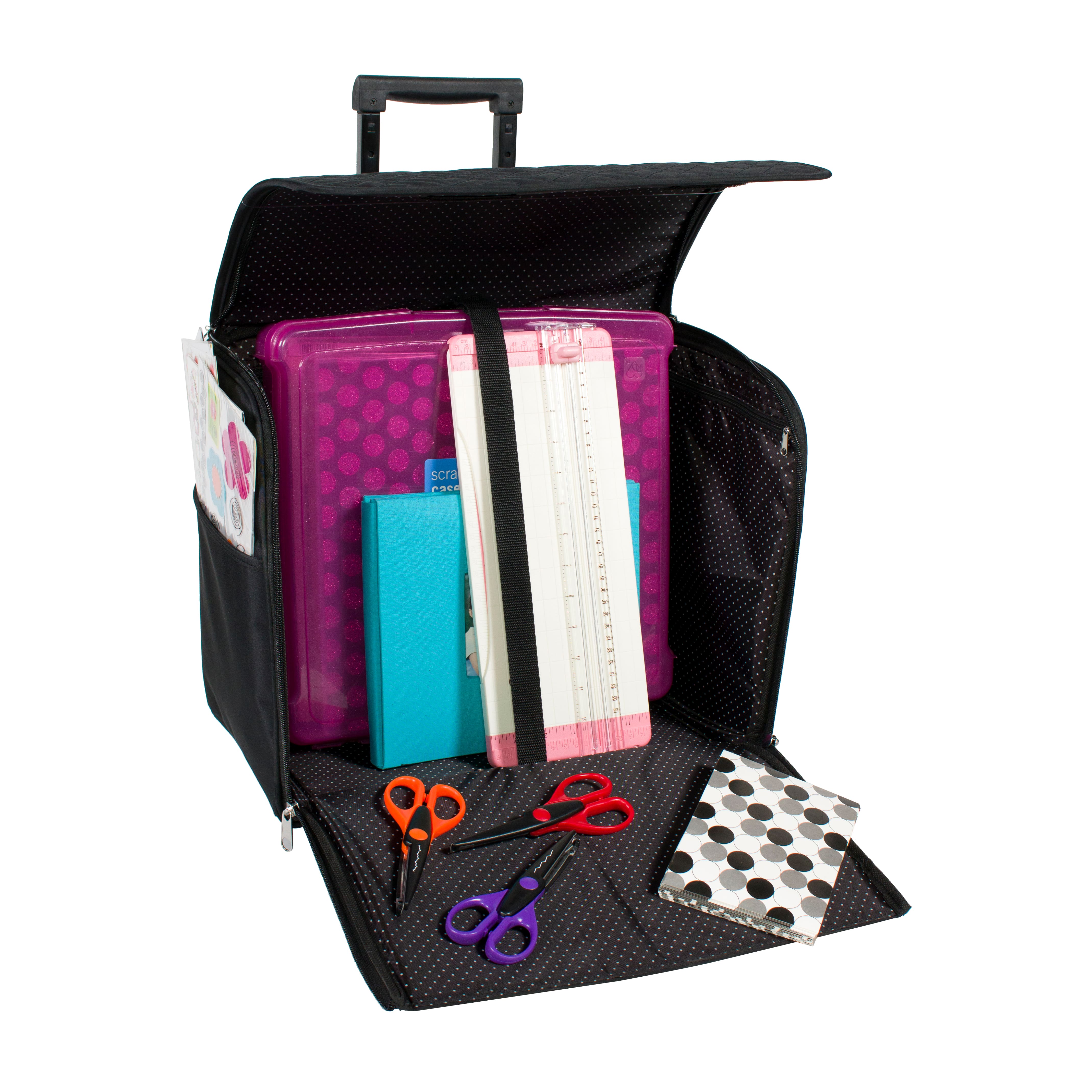 Everything Mary Black Rolling Sewing Machine Tote | Michaels