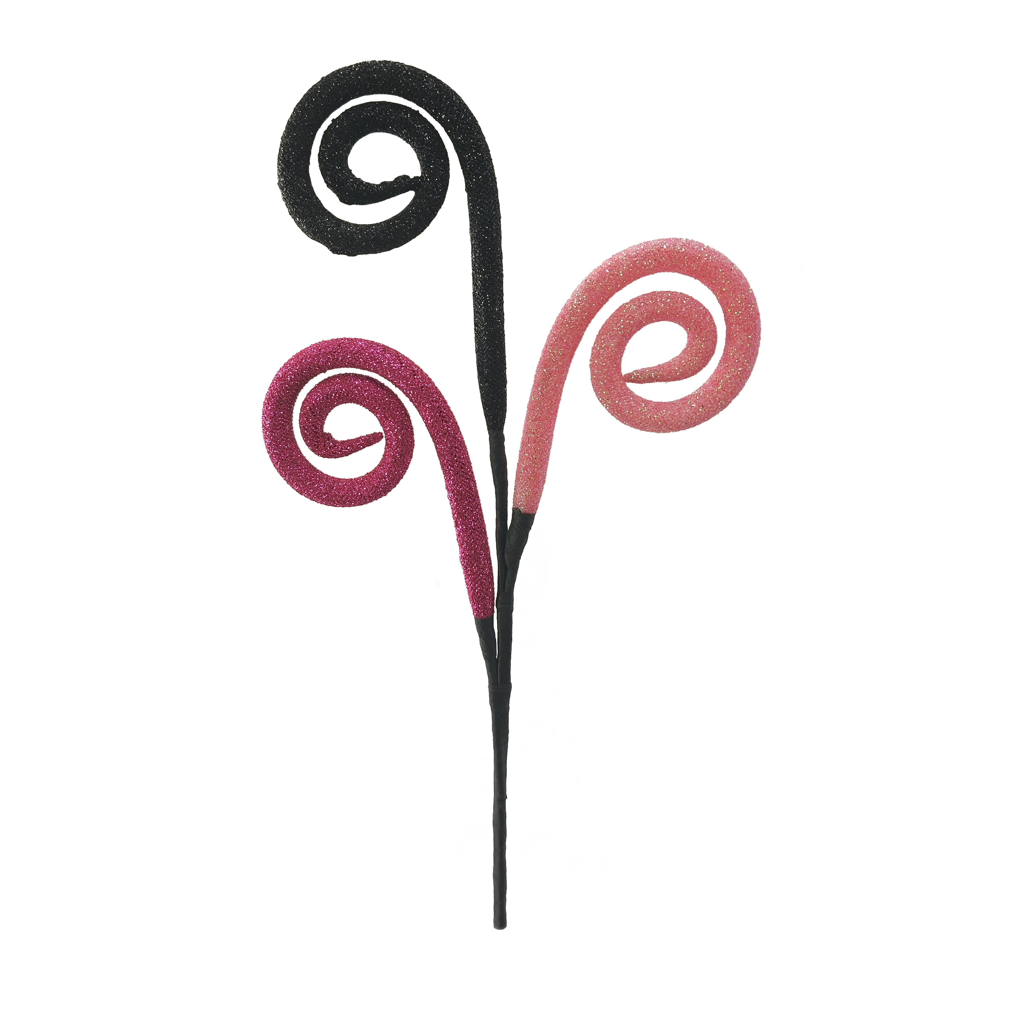 12&#x22; Pink &#x26; Black Curls Pick by Ashland&#xAE;