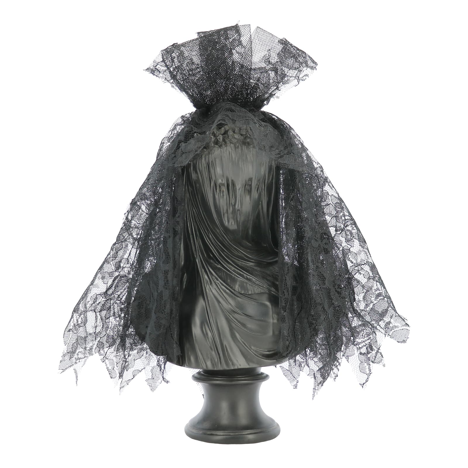 18" Woman in Black Veil Tabletop Bust by Ashland®