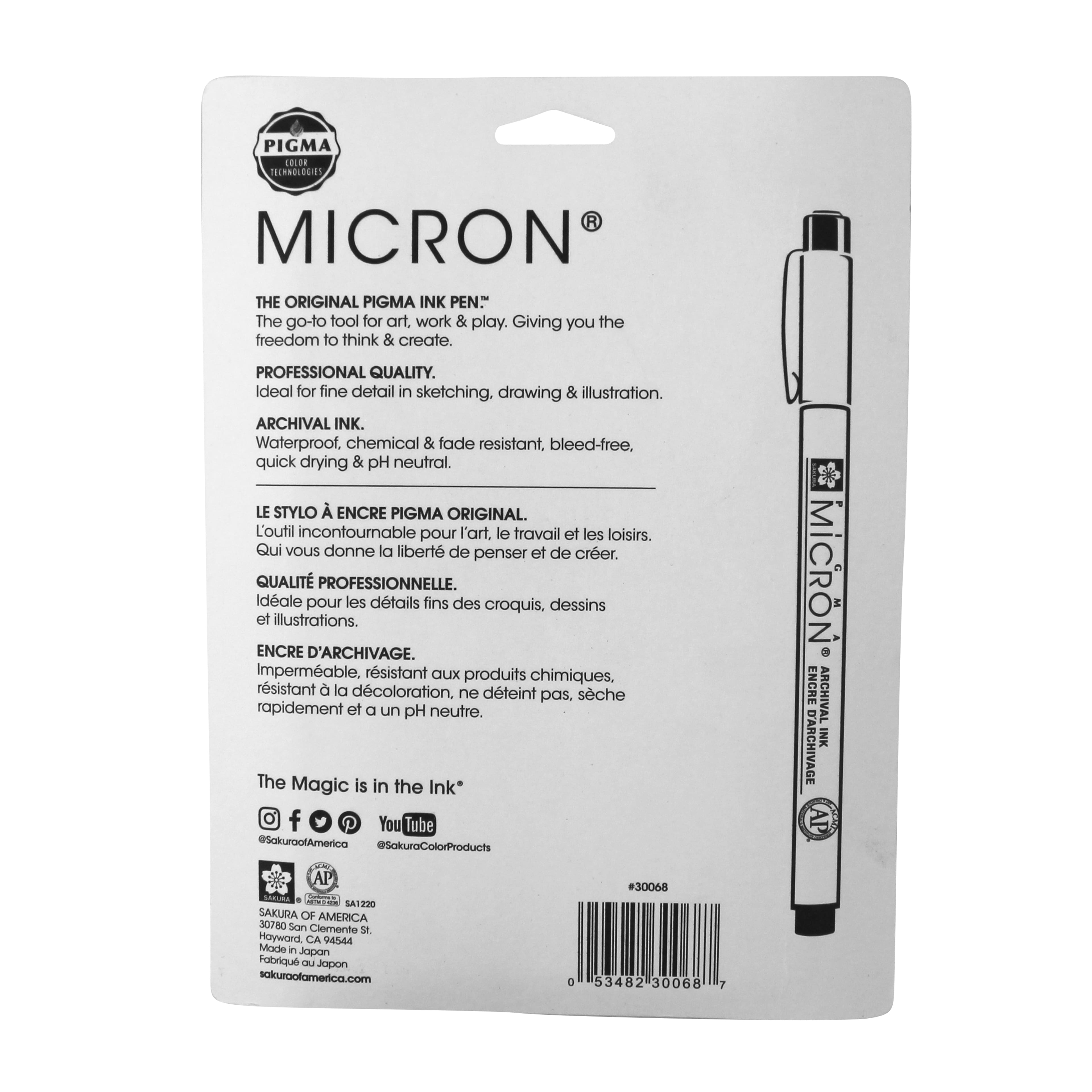 Micron® Mixed Colours Fine Line Ink Pens, 8ct.