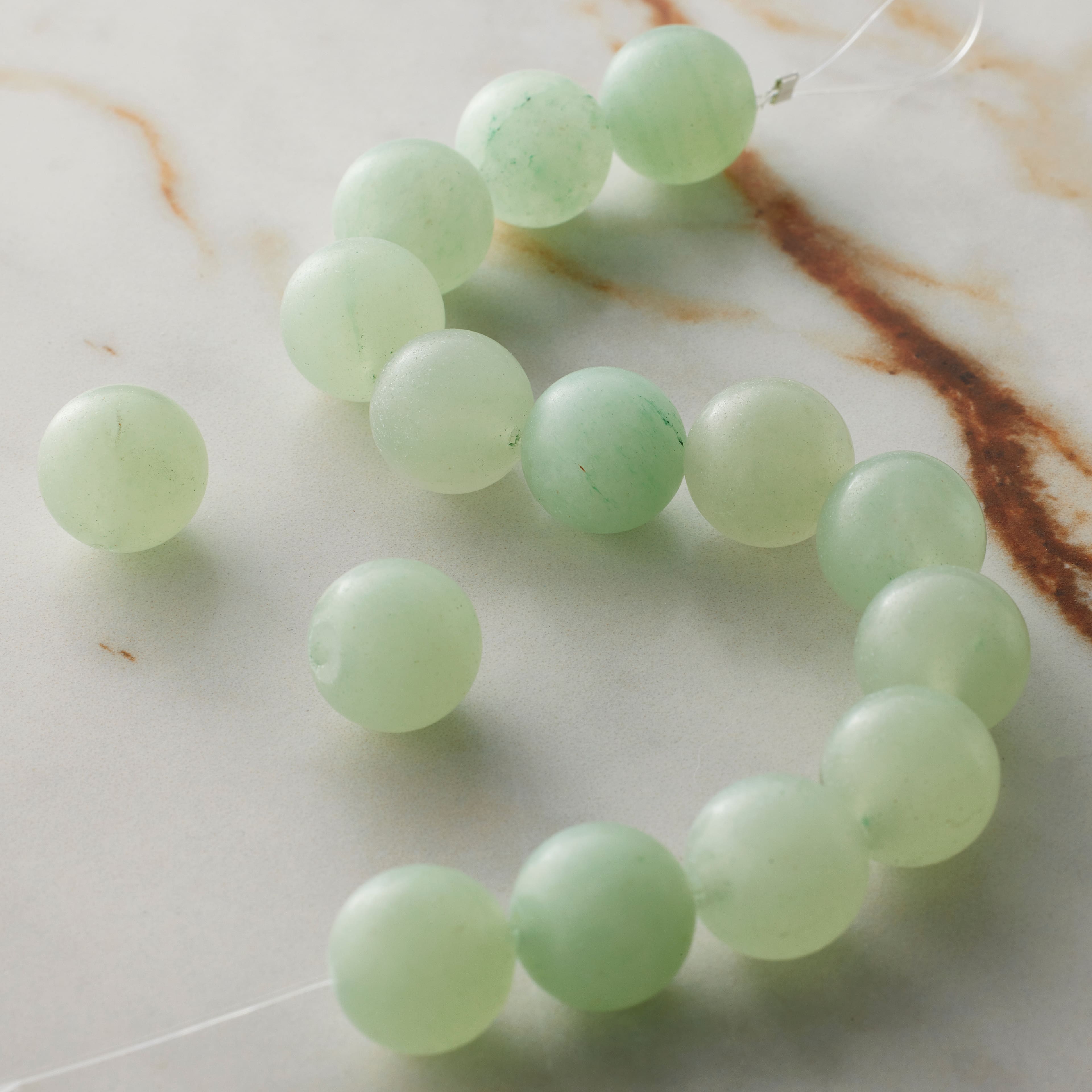 12 Packs: 15 ct. (180 total) Green Aventurine Round Beads, 11.5mm by Bead Landing™