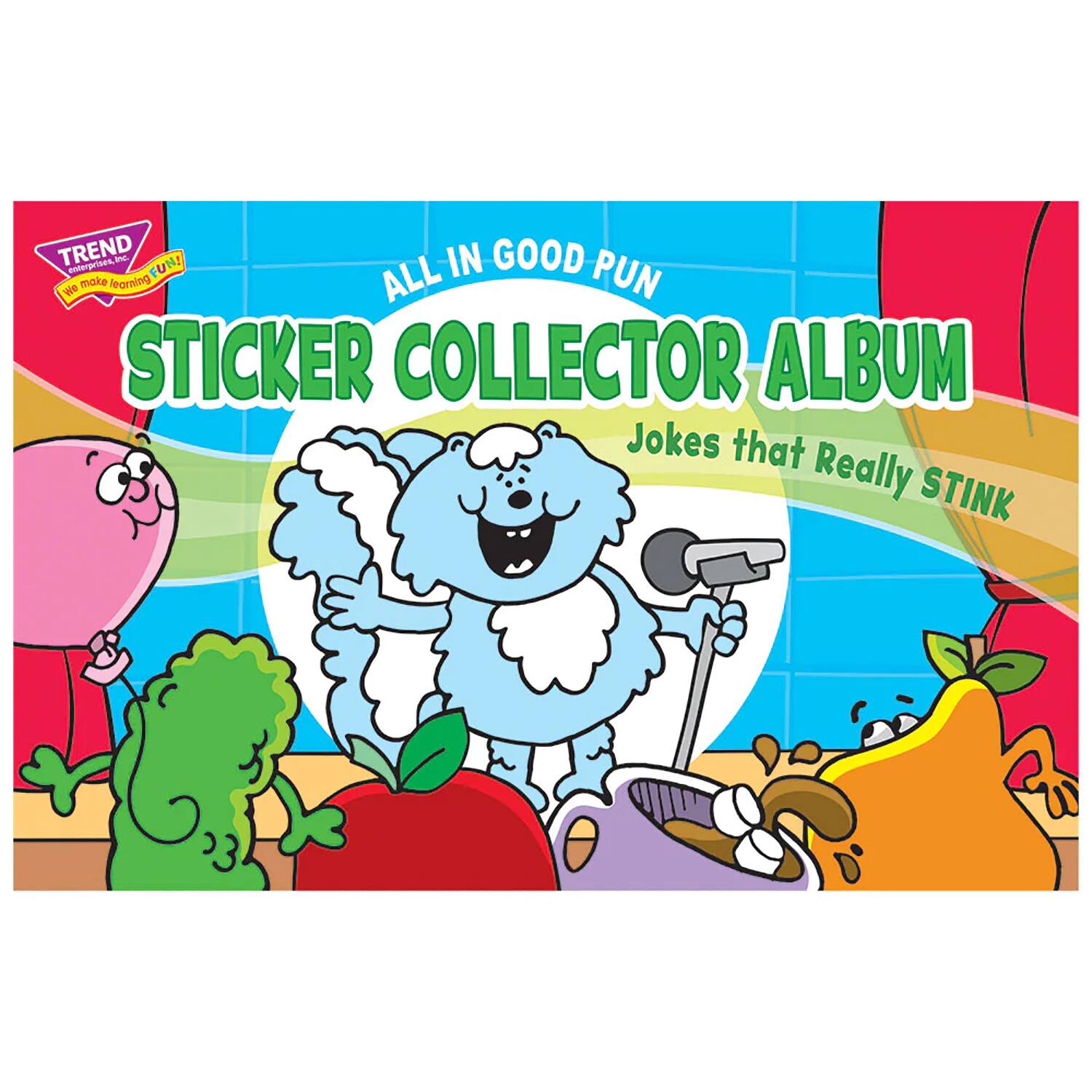 TREND Enterprises® All in Good Pun Sticker Collector Albums, 3ct.