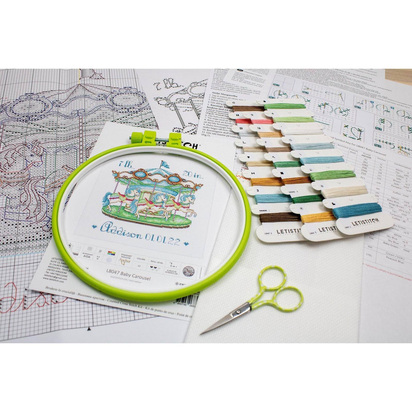 Letistitch Baby Carousel Counted Cross Stitch Kit