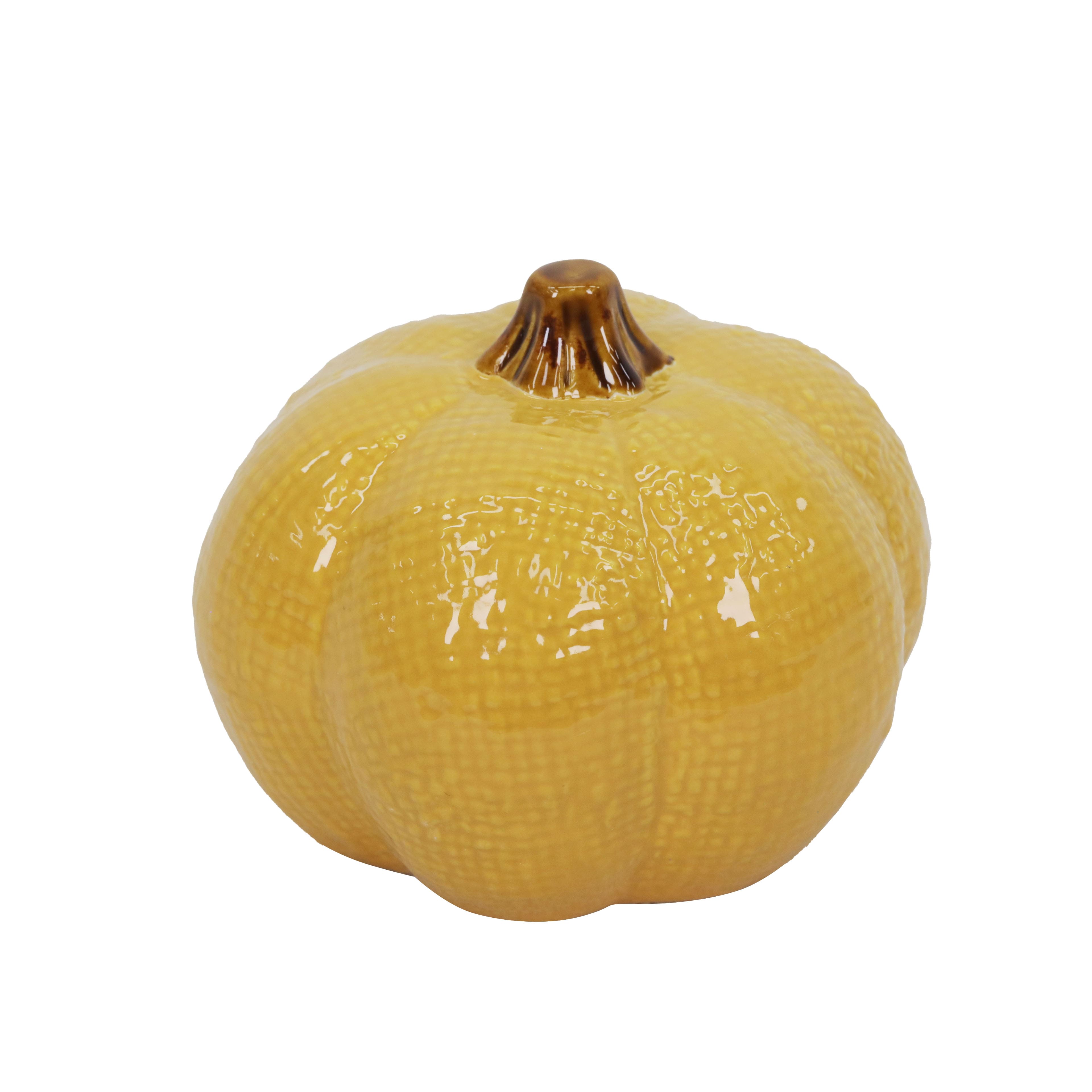 4.5&#x22; Ceramic Knit Pumpkin Tabletop D&#xE9;cor by Ashland&#xAE;